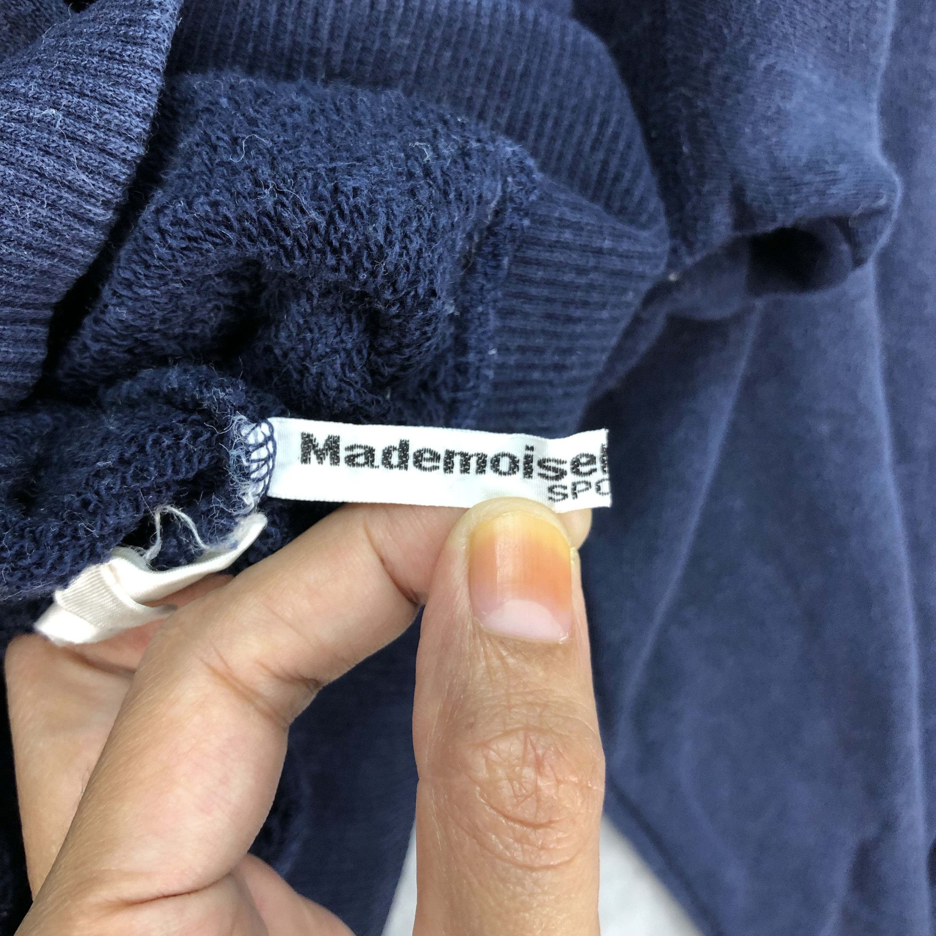 Japanese Brand Mademoiselle Non Non PAPAS Back Big Logo Sweat #4504-156 Size US S / EU 44-46 / 1 - 10 Thumbnail
