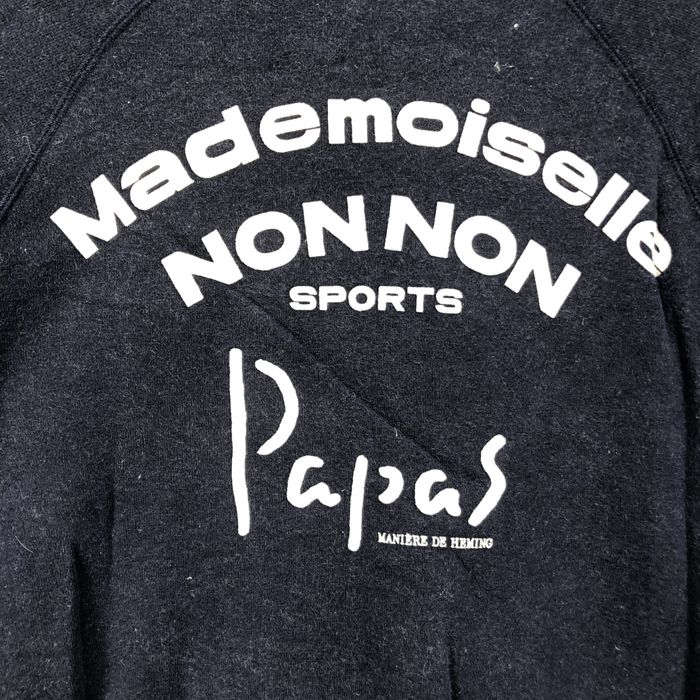 Designer Mademoiselle Non Non PAPAS Back Big Logo Sweat