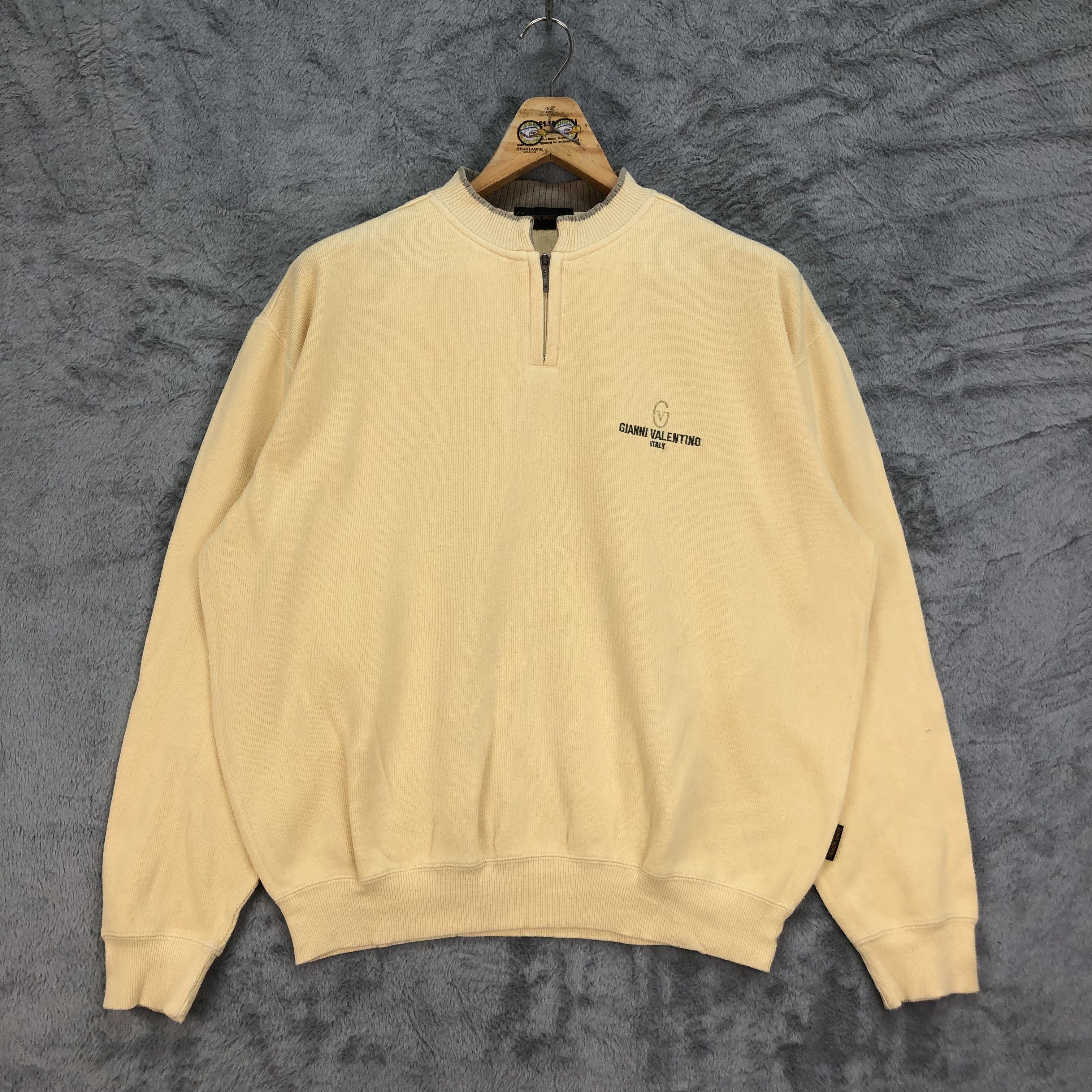 Gianni Valentino Gianni Valentino Italy Neck Zip Sweatshirts #4487-156 Size US L / EU 52-54 / 3 - 1 Thumbnail