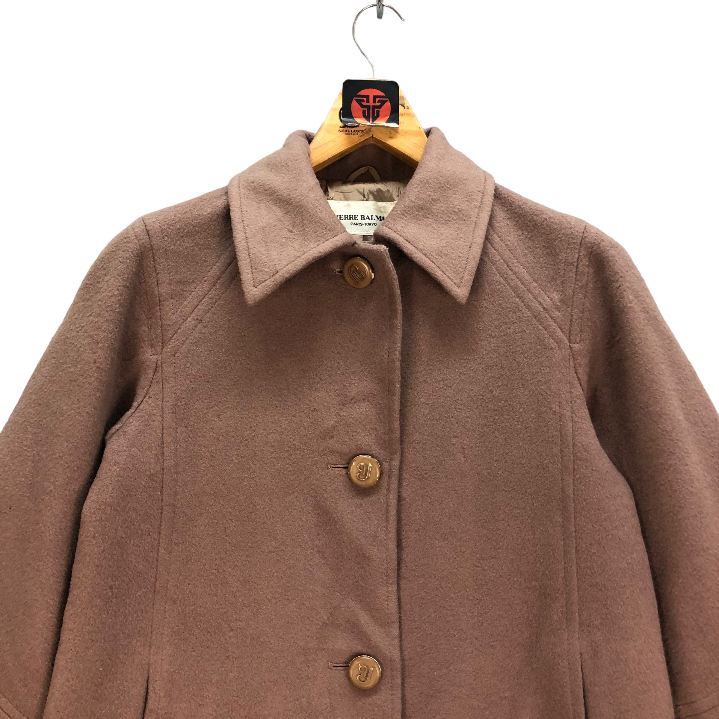 Pierre Balmain VINTAGE PIERRE BALMAIN WOOL LONG COAT #7234-120 Size S / US 4 / IT 40 - 2 Thumbnail