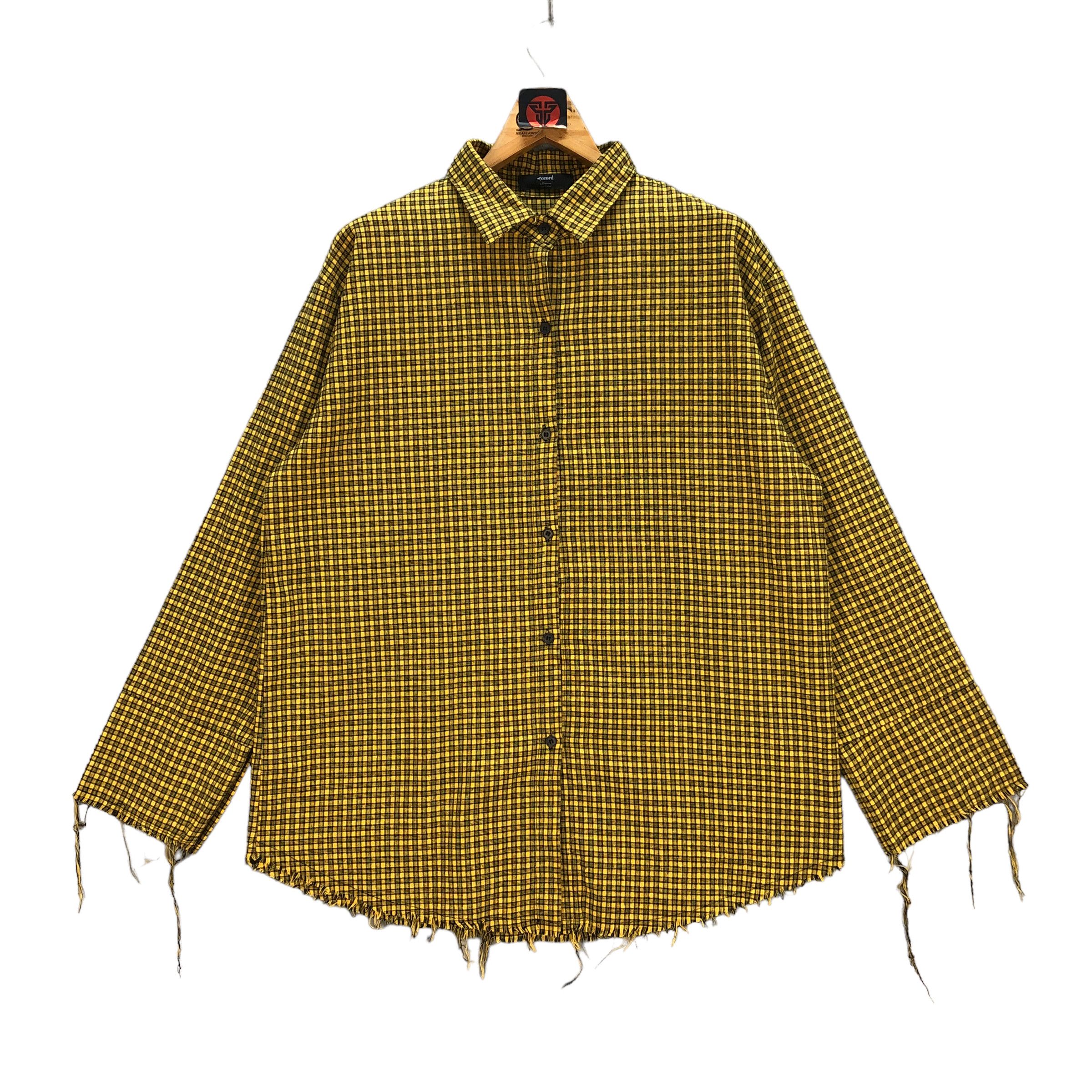 Japanese Brand TRASHED UNDERCLASS HERO CHECKED BUTTON UPS SHIRTS #7231-120 Size US L / EU 52-54 / 3 - 3 Thumbnail