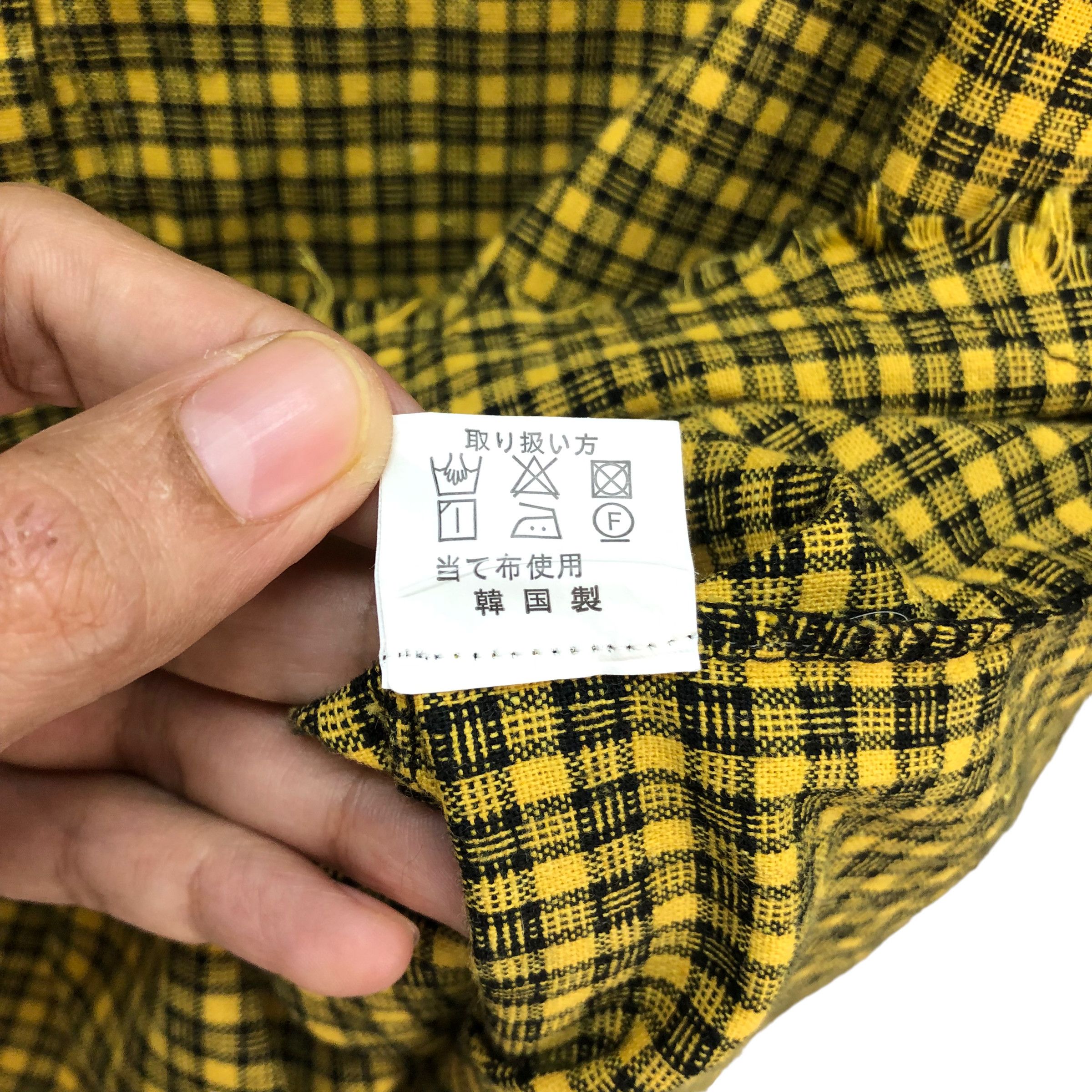 Japanese Brand TRASHED UNDERCLASS HERO CHECKED BUTTON UPS SHIRTS #7231-120 Size US L / EU 52-54 / 3 - 10 Thumbnail