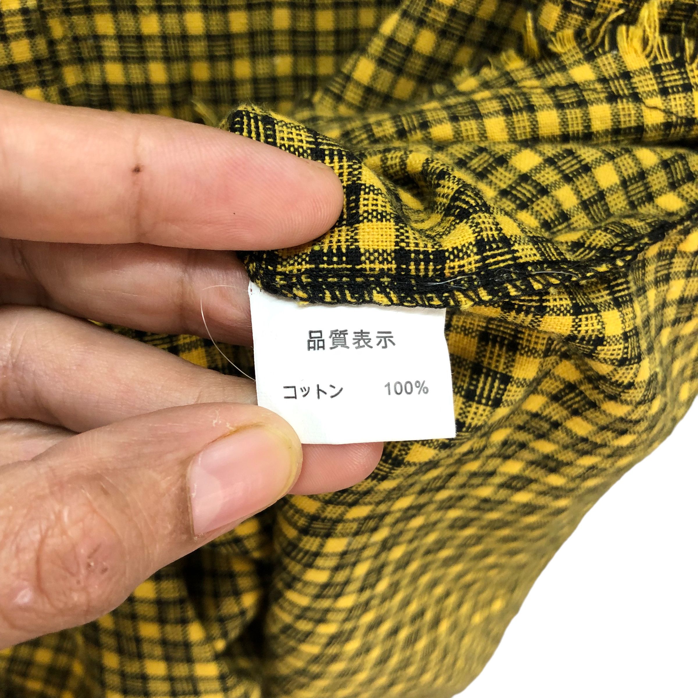 Japanese Brand TRASHED UNDERCLASS HERO CHECKED BUTTON UPS SHIRTS #7231-120 Size US L / EU 52-54 / 3 - 9 Thumbnail