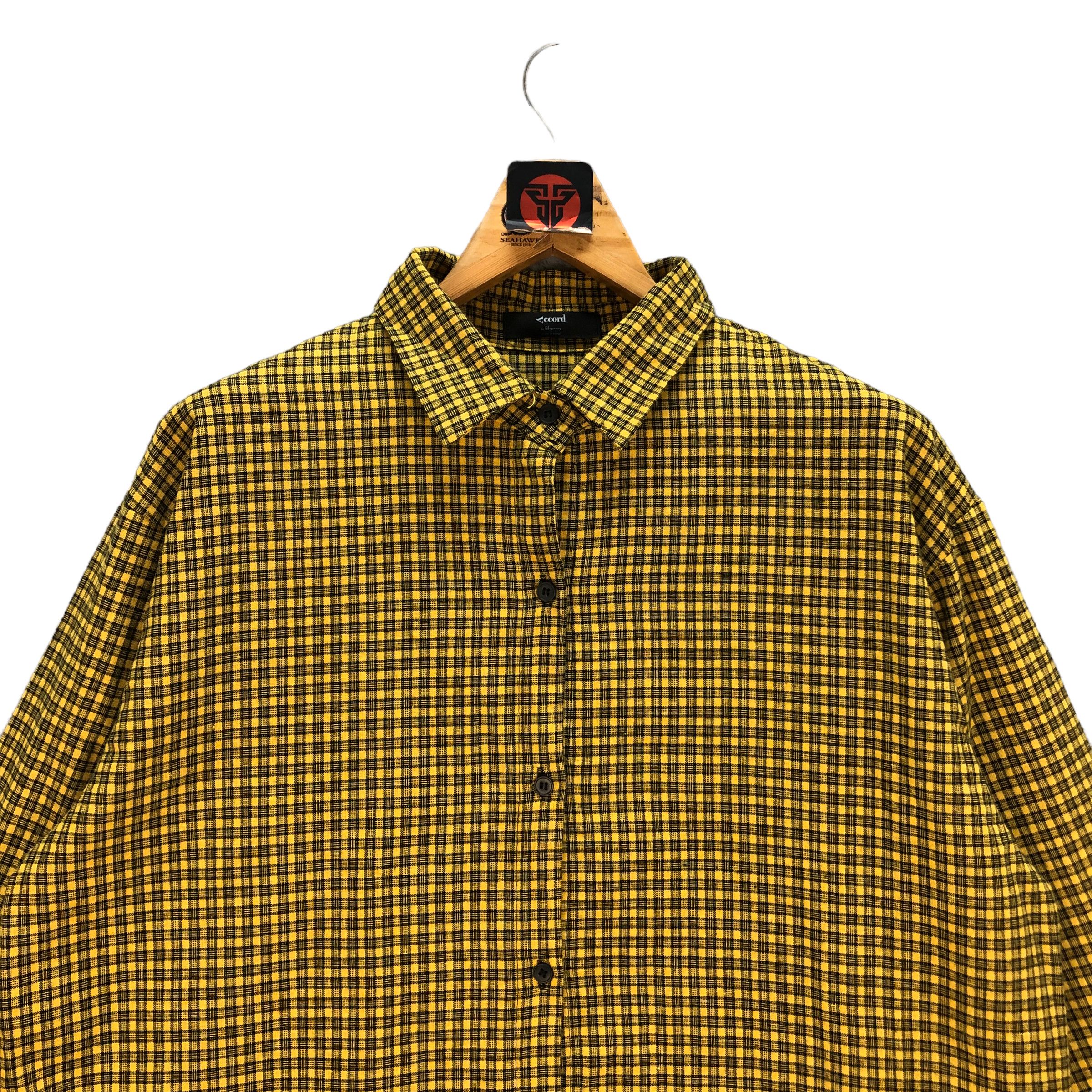 Japanese Brand TRASHED UNDERCLASS HERO CHECKED BUTTON UPS SHIRTS #7231-120 Size US L / EU 52-54 / 3 - 4 Thumbnail