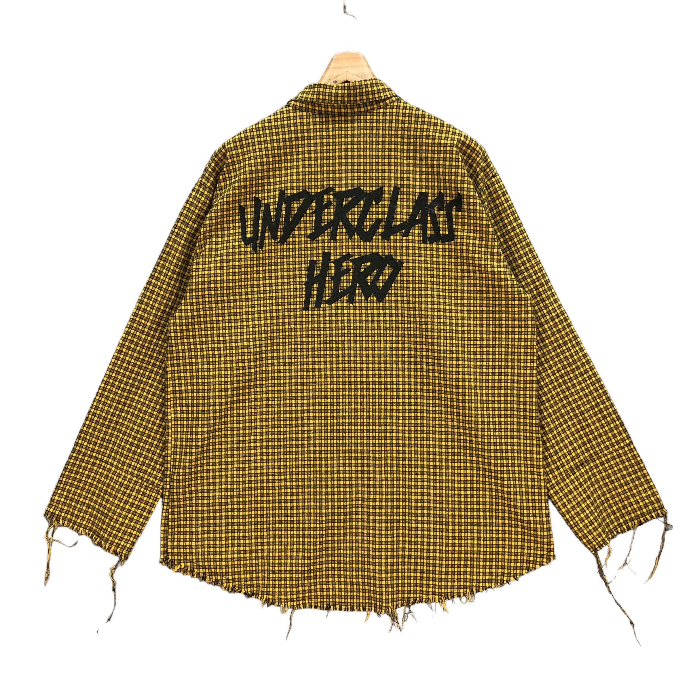 Japanese Brand TRASHED UNDERCLASS HERO CHECKED BUTTON UPS SHIRTS #7231-120 Size US L / EU 52-54 / 3 - 1 Thumbnail