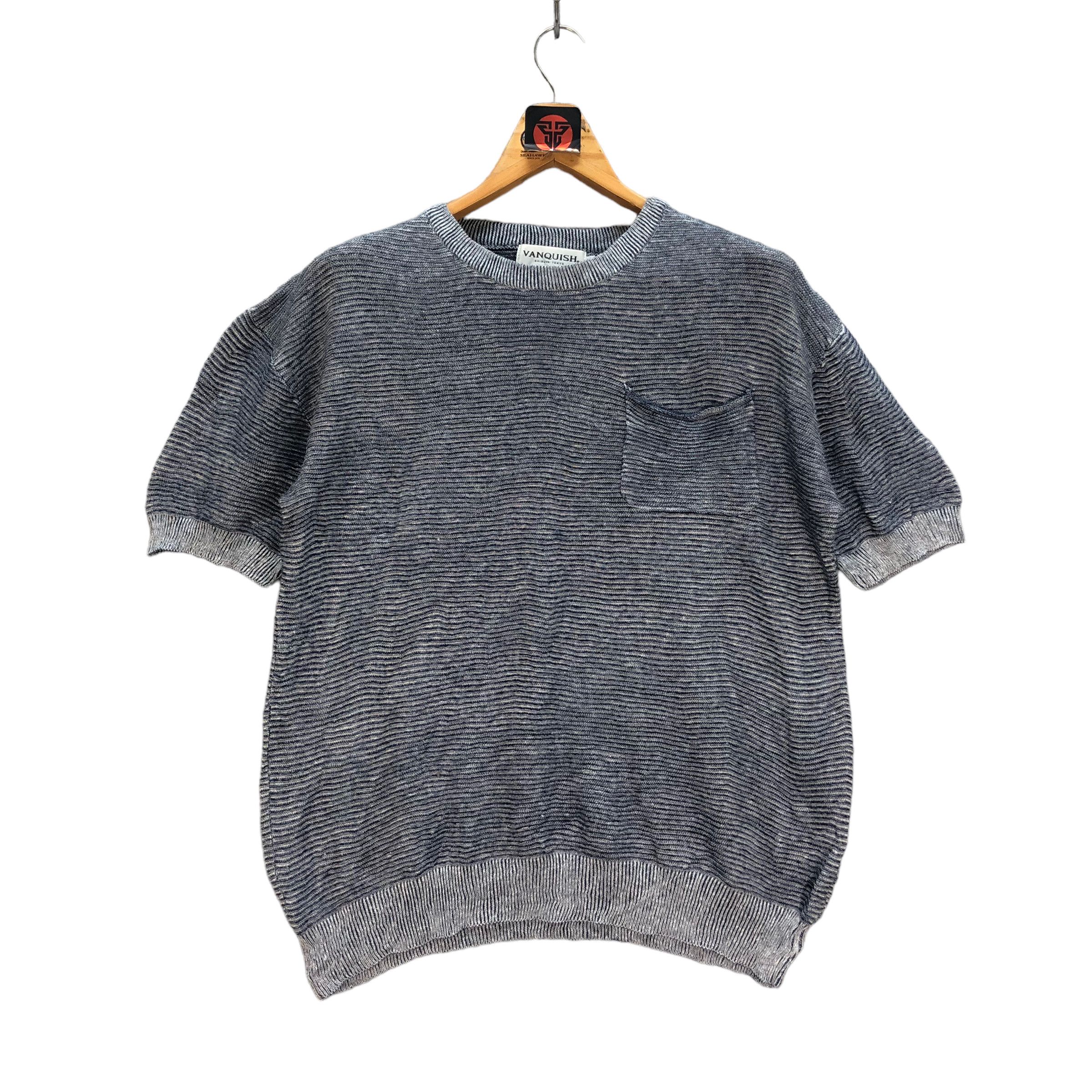 Vanquish VANQUISH SINGLE POCKET KNITTED SS SWEATER #7244-121 Size US S / EU 44-46 / 1 - 1 Thumbnail