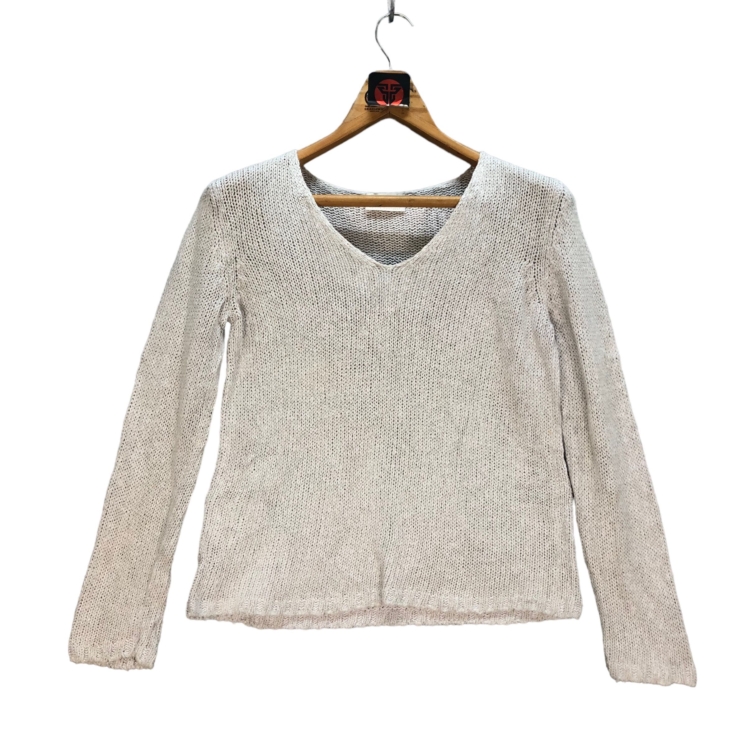Japanese Brand POLES MAISON MONTAGUT KNITTED SWEATER #7245-121 Size XS / US 0-2 / IT 36-38 - 1 Thumbnail