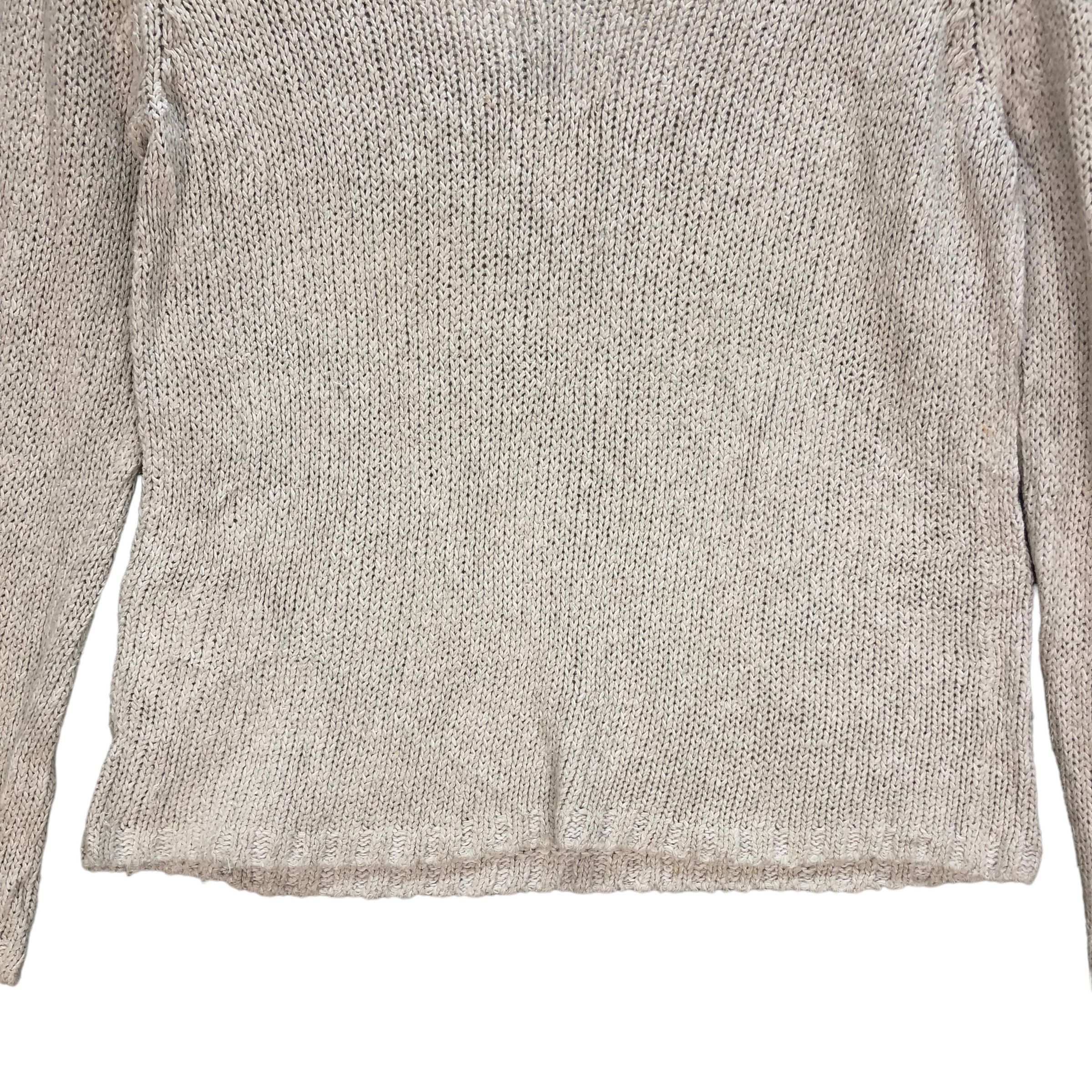 Japanese Brand POLES MAISON MONTAGUT KNITTED SWEATER #7245-121 Size XS / US 0-2 / IT 36-38 - 3 Thumbnail