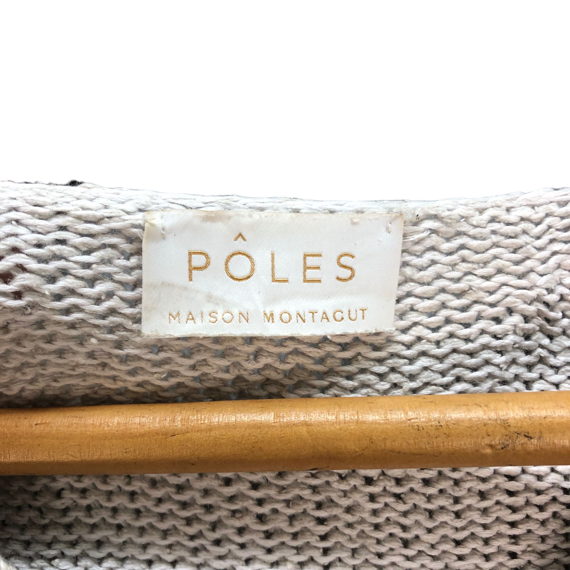 Japanese Brand POLES MAISON MONTAGUT KNITTED SWEATER #7245-121 Size XS / US 0-2 / IT 36-38 - 6 Thumbnail