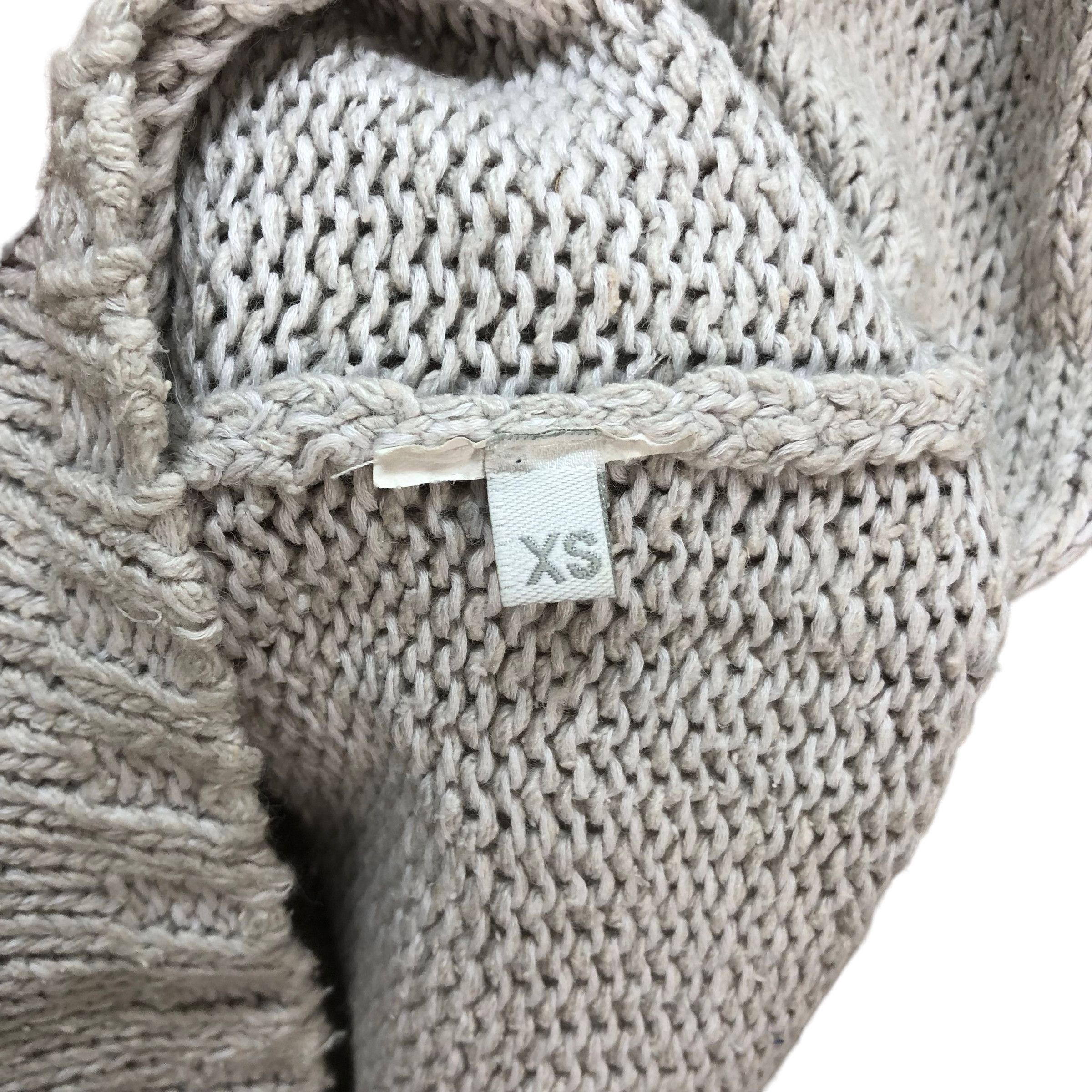 Japanese Brand POLES MAISON MONTAGUT KNITTED SWEATER #7245-121 Size XS / US 0-2 / IT 36-38 - 7 Thumbnail