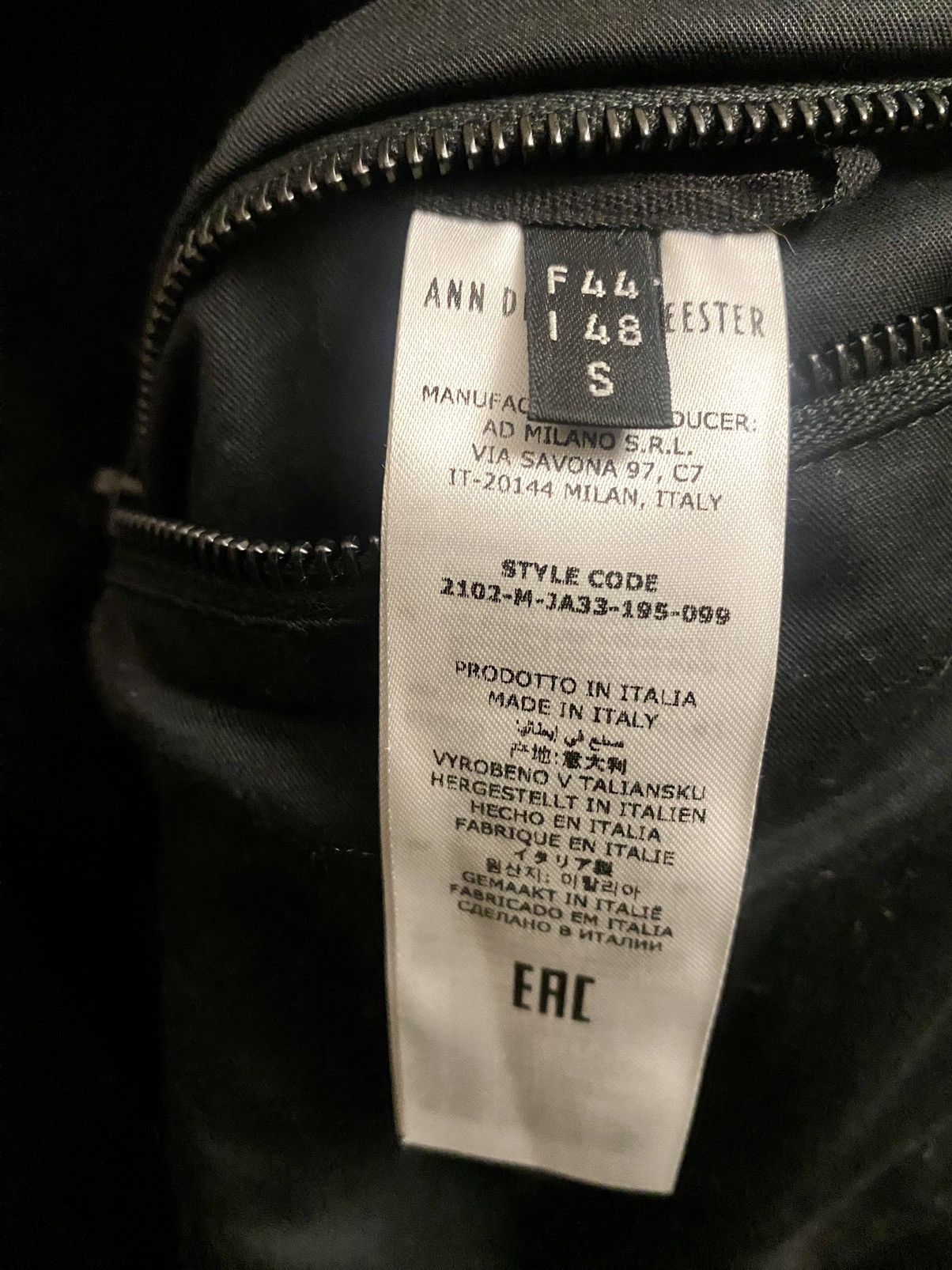 Ann Demeulemeester Ann Demeulemeester fw 2021 black cashmere wool bombers S Size US S / EU 44-46 / 1 - 3 Thumbnail