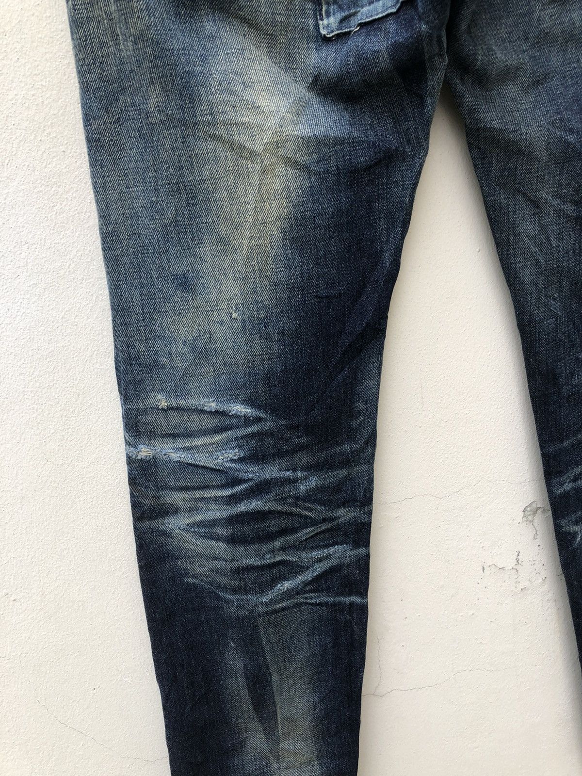 Vintage Ufin & Sons Japan Distressed Boro Patchwork Selvedge Denim Size US 30 / EU 46 - 19 Thumbnail