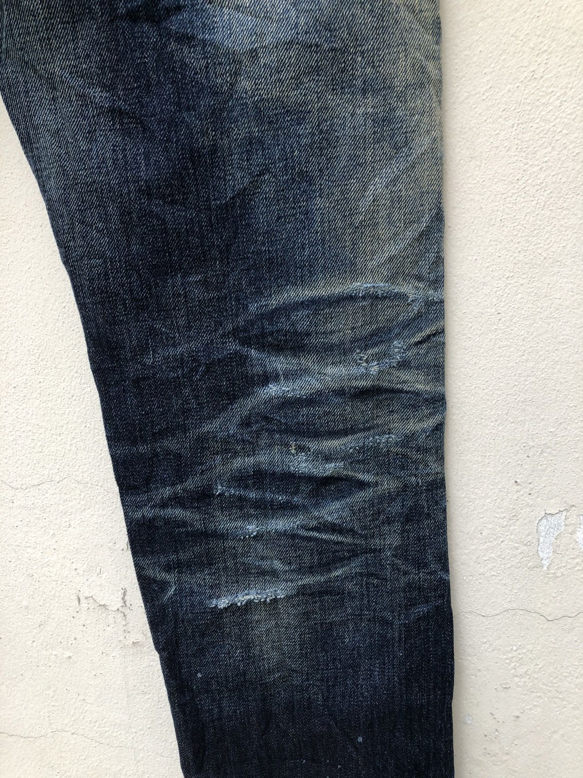 Vintage Ufin & Sons Japan Distressed Boro Patchwork Selvedge Denim Size US 30 / EU 46 - 22 Thumbnail