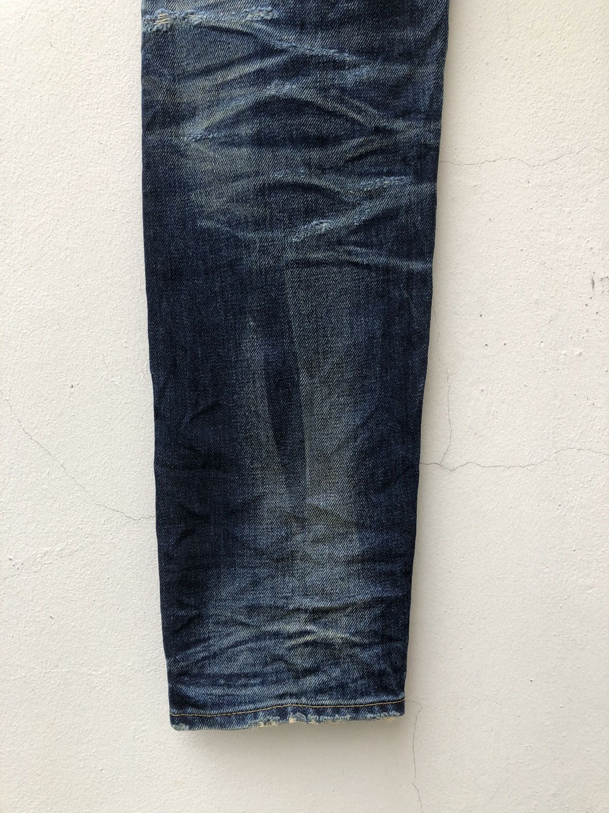 Vintage Ufin & Sons Japan Distressed Boro Patchwork Selvedge Denim Size US 30 / EU 46 - 20 Thumbnail