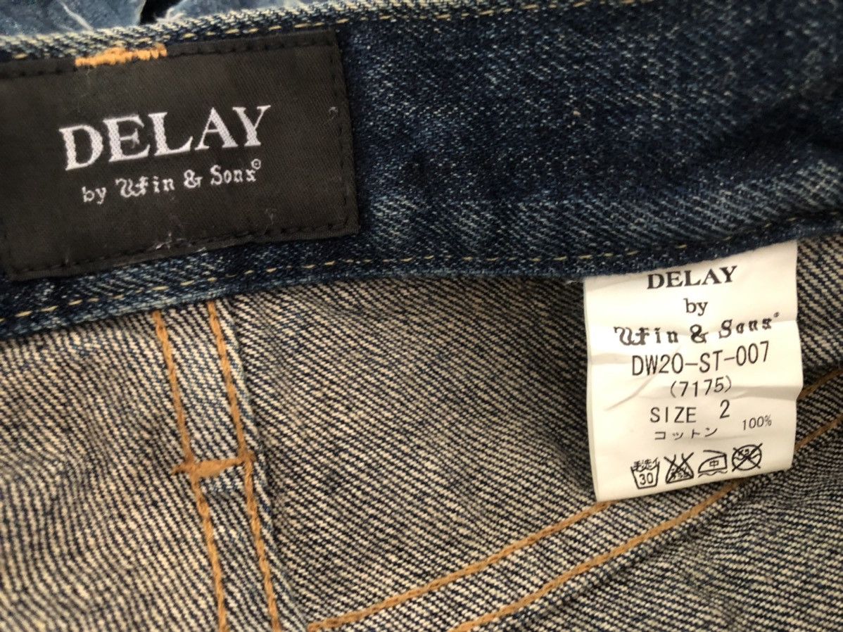 Vintage Ufin & Sons Japan Distressed Boro Patchwork Selvedge Denim Size US 30 / EU 46 - 24 Thumbnail