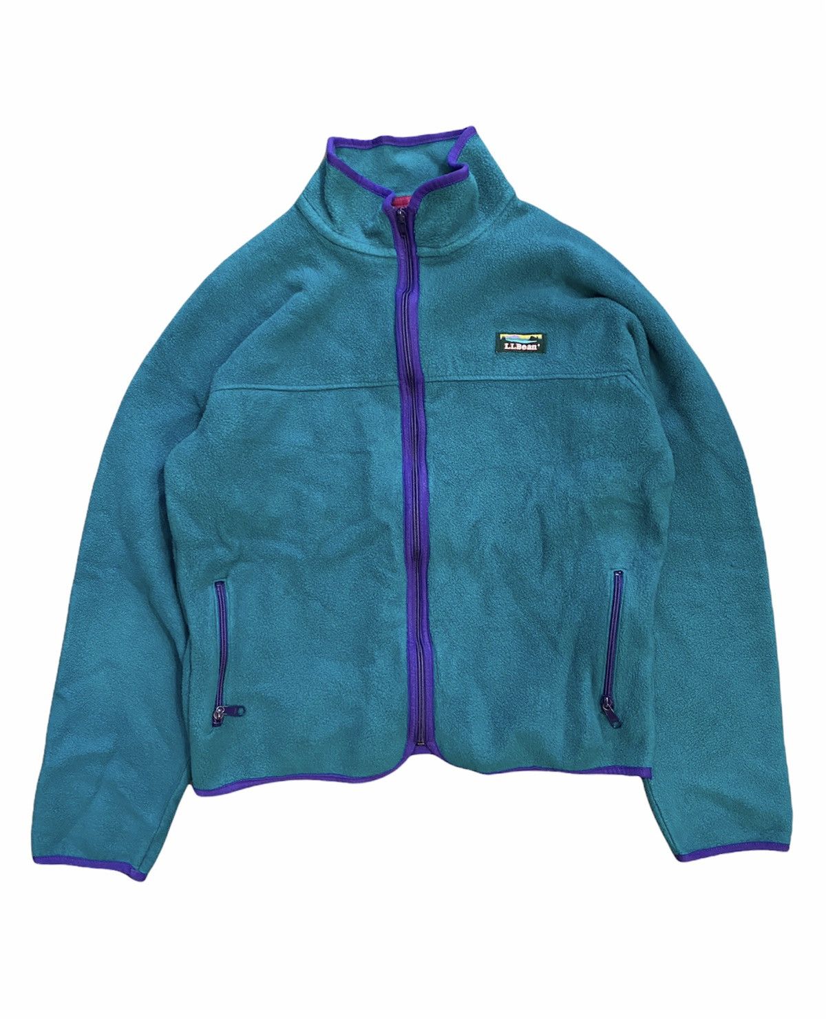 L.L. Bean 90's Made in USA Fleece jacket rare color Grailed