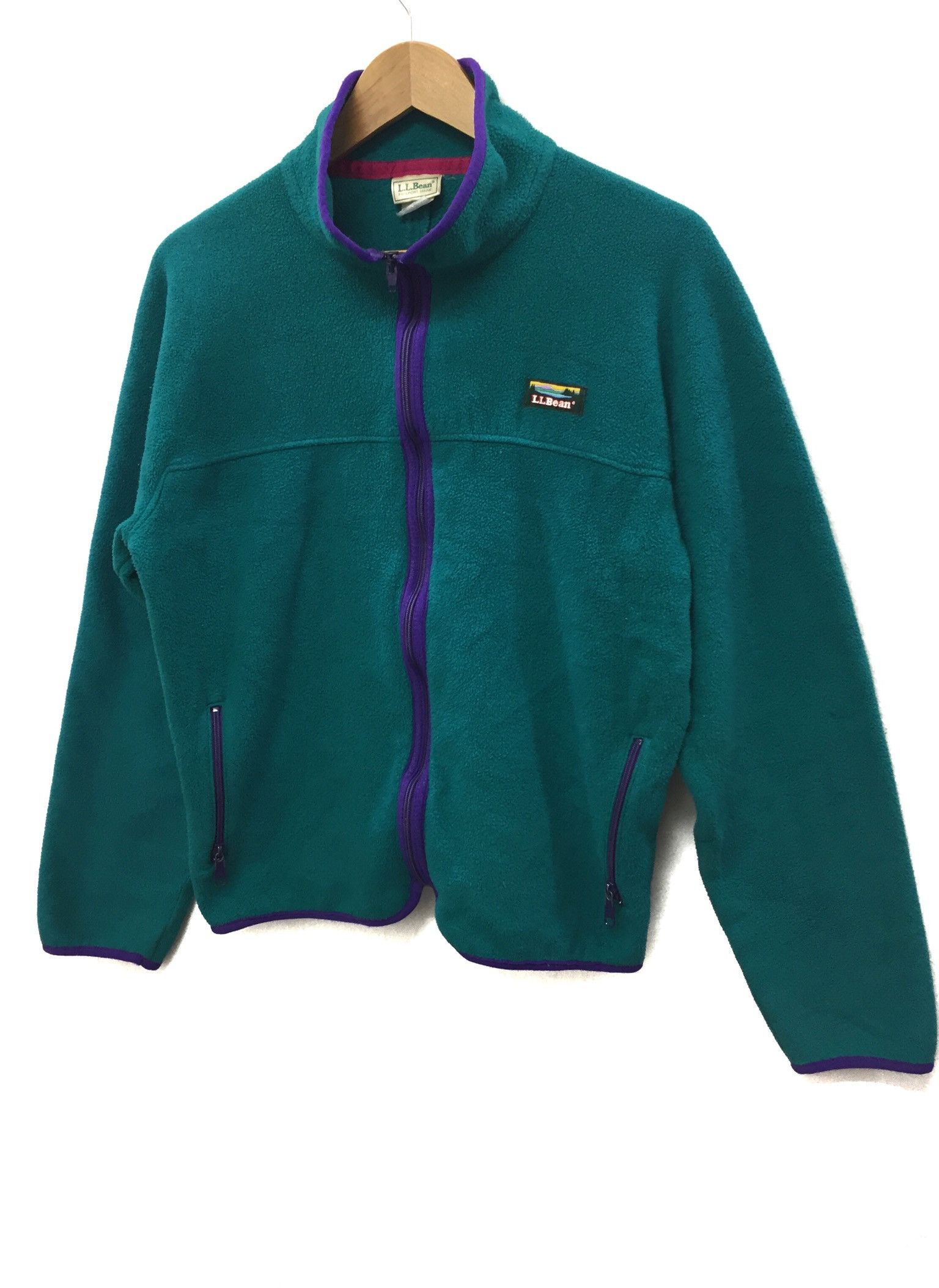 L.L. Bean 90's Made in USA Fleece jacket rare color Size US M / EU 48-50 / 2 - 2 Thumbnail