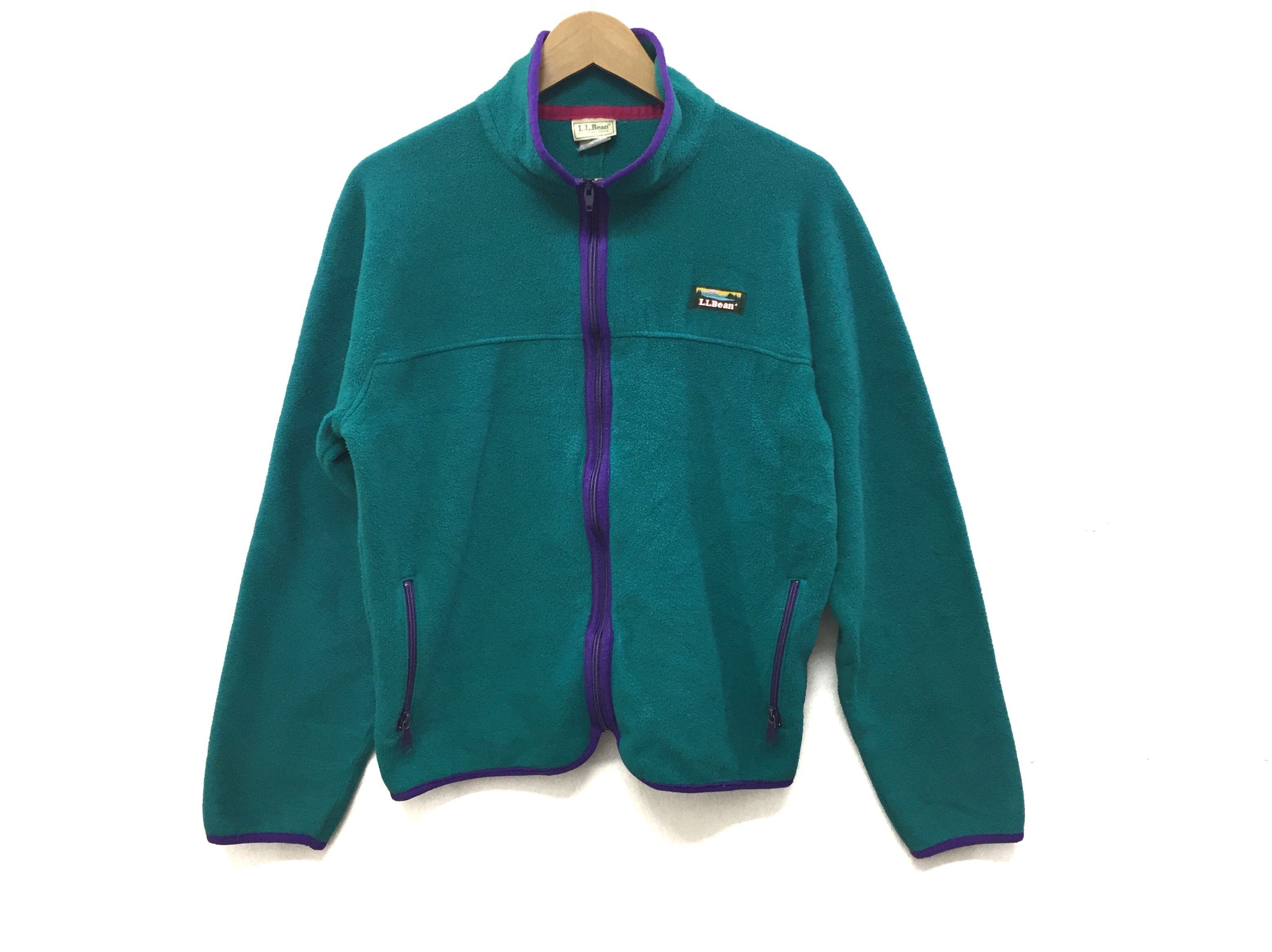 L.L. Bean 90's Made in USA Fleece jacket rare color Size US M / EU 48-50 / 2 - 3 Thumbnail