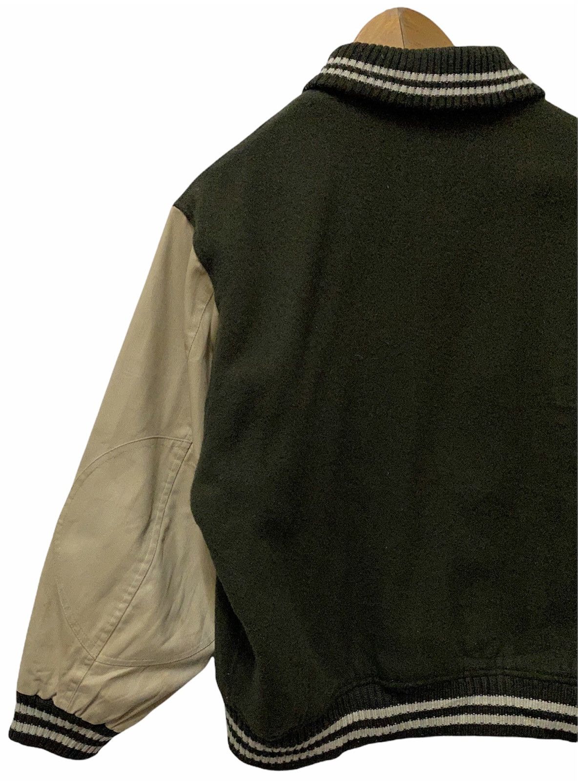Japanese Brand MARINA DELREY PATCHWORK WOOL VARSITY JACKET Size US M / EU 48-50 / 2 - 9 Thumbnail