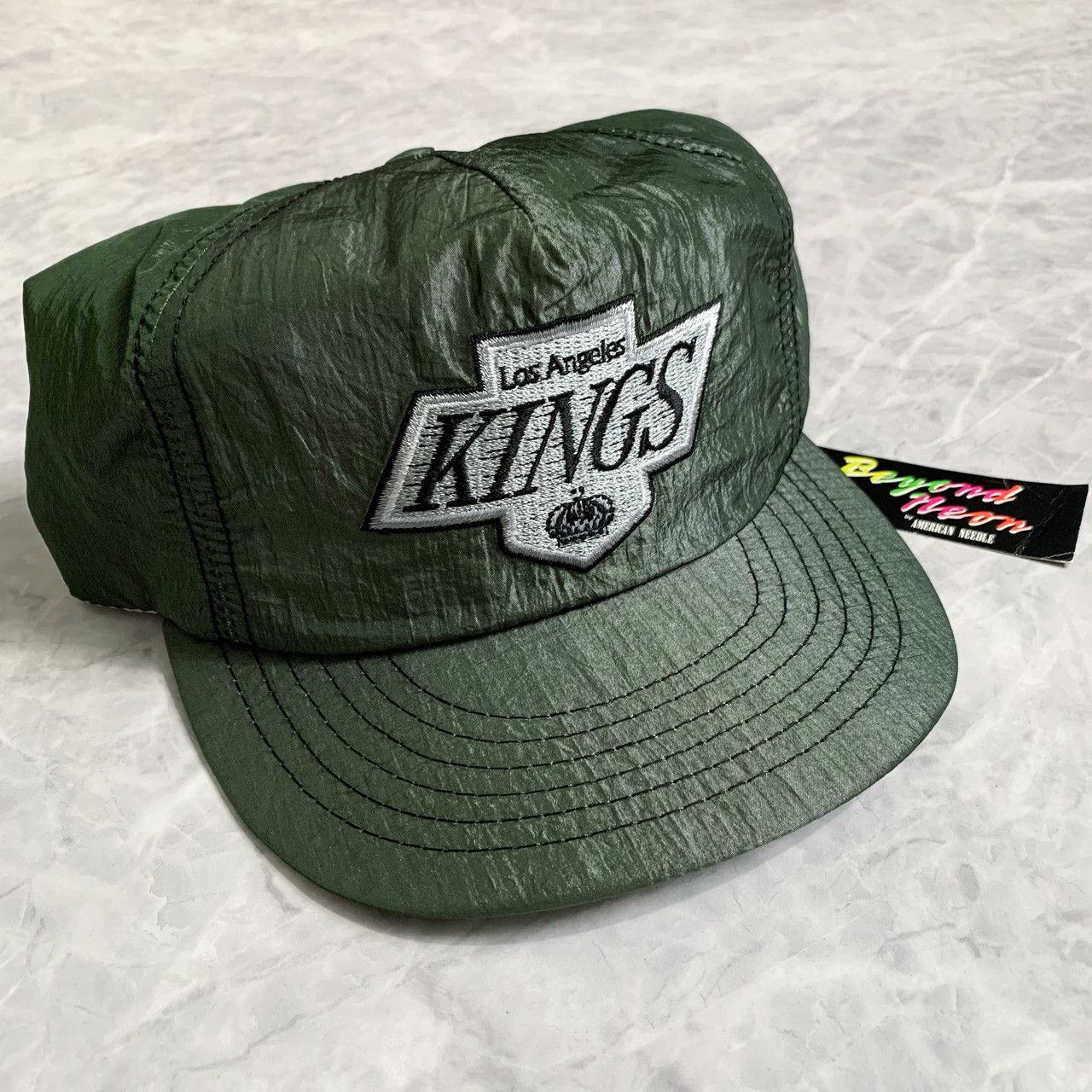 Vintage DS VTG 90s NHL Los Angeles KINGS NYLON SNAPBACK HAT | Grailed