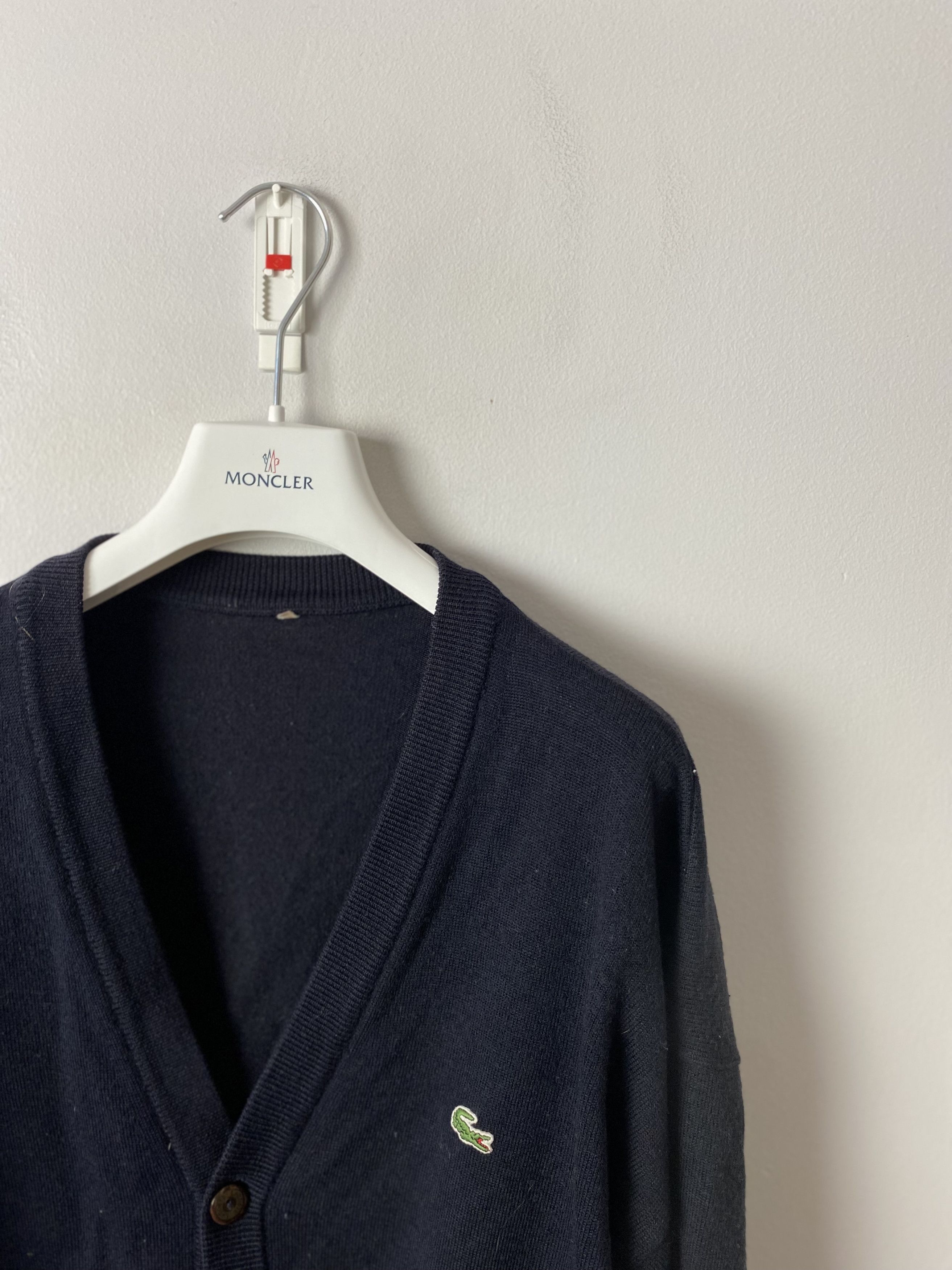 Lacoste × Vintage Lacoste vintage cardigan sweater knitwear wool Size US XXL / EU 58 / 5 - 2 Thumbnail