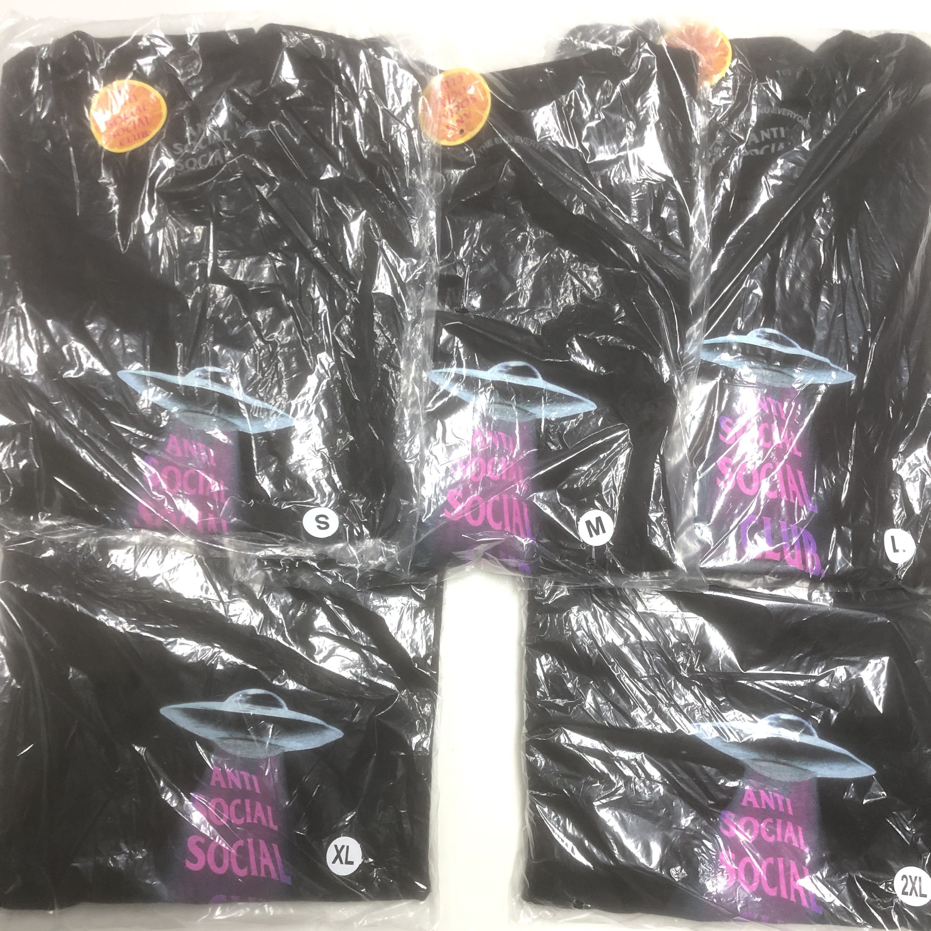 Anti Social Social Club DS AW21 Purple ASSC Thoughts Black Tee BAPE KITH KAWS VLONE Size US S / EU 44-46 / 1 - 7 Thumbnail