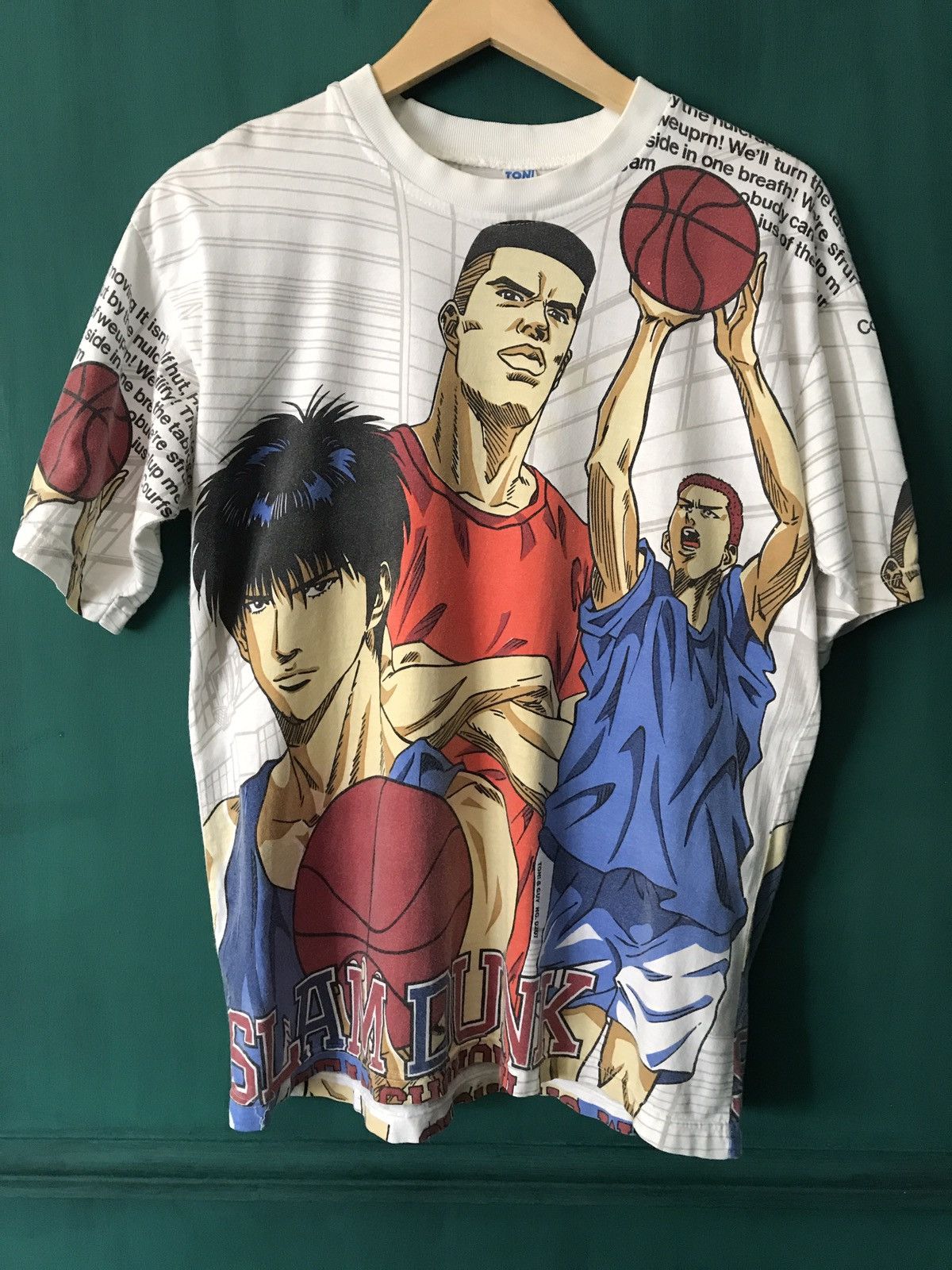 Anime × Japanese Brand × Vintage VINTAGE SLAM DUNK Japanese Manga Anime Movie t-shirt Size US L / EU 52-54 / 3 - 1 Thumbnail