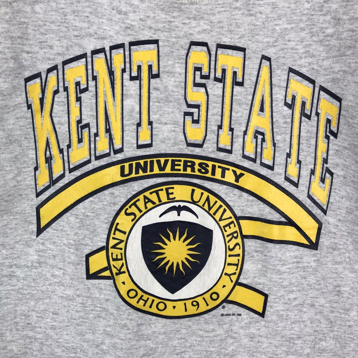 Vintage Vintage 80s Kent State University Short Sleeve Sweatshirt Size US M / EU 48-50 / 2 - 3 Thumbnail