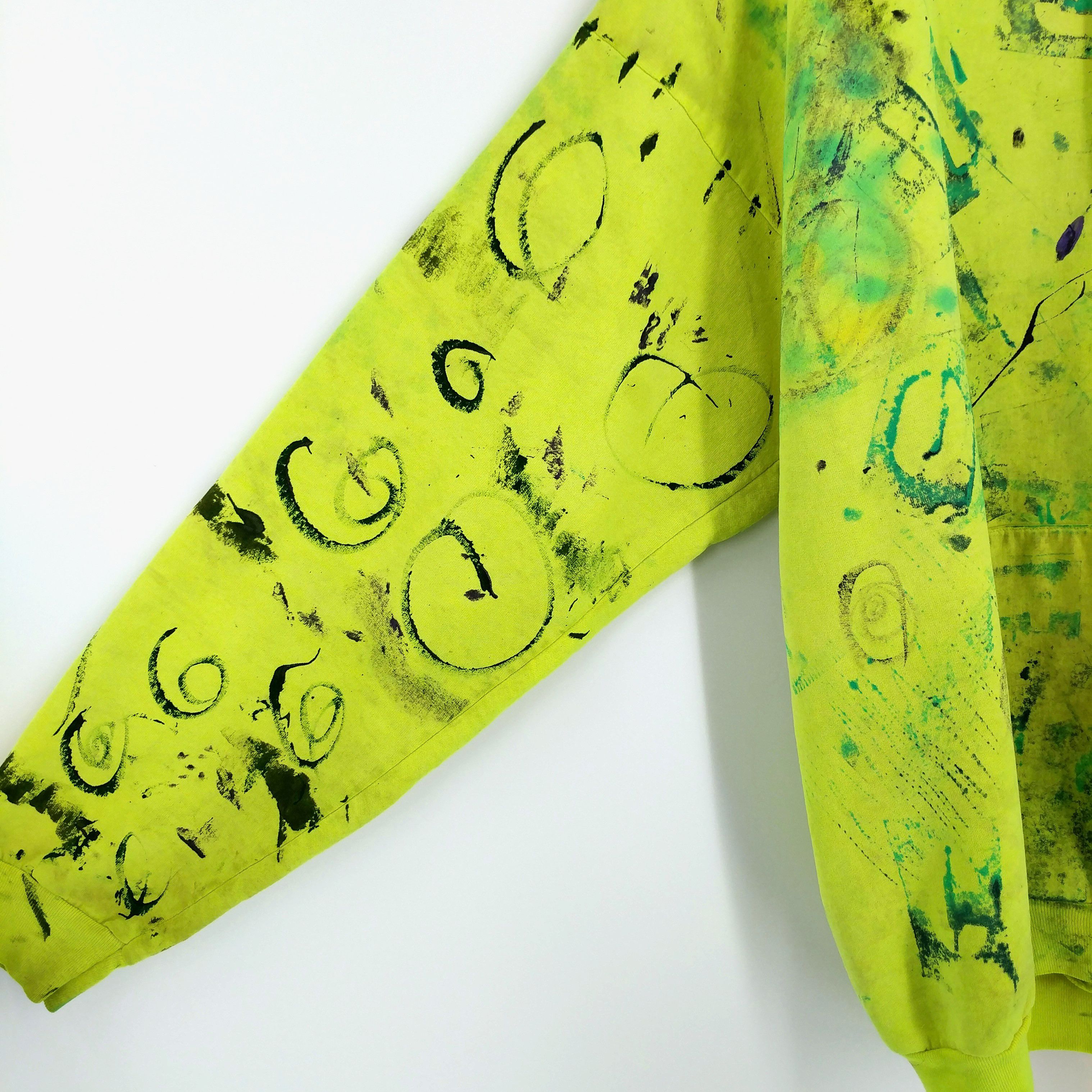 Other Fillups Trucking Custom Painted Glow Distressed Hoodie Size US XL / EU 56 / 4 - 6 Thumbnail