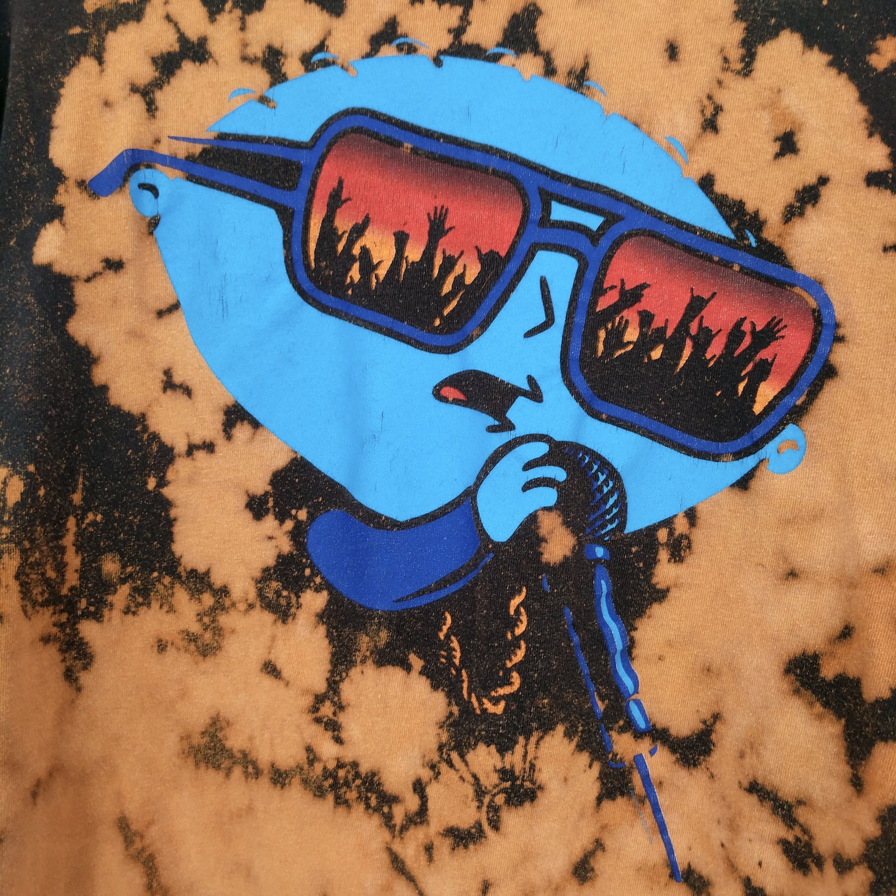 Other Stewie Family Guy Custom Bleached Tie Dye Flame T-Shirt Size US XL / EU 56 / 4 - 2 Thumbnail