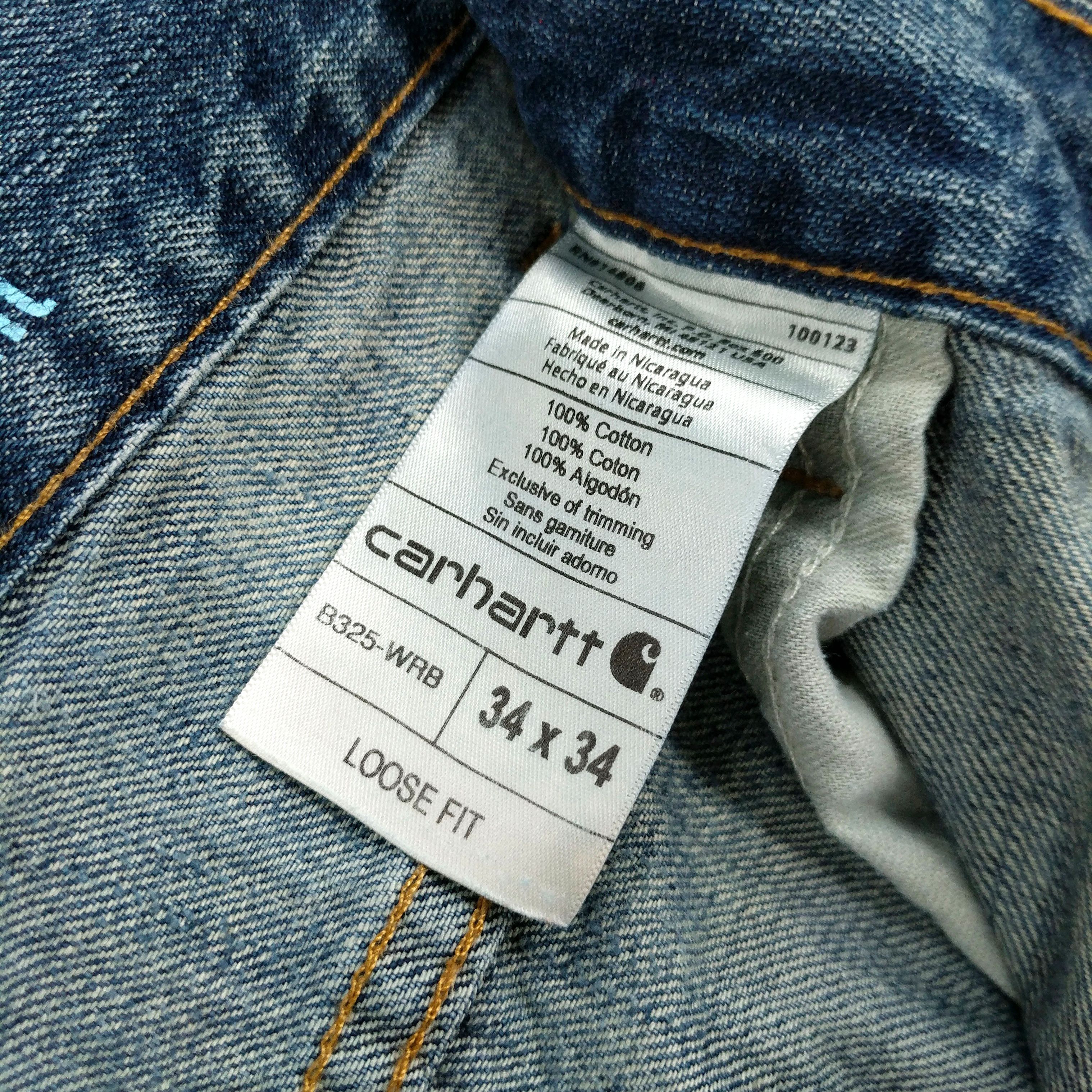 Carhartt Carhartt Custom Hand Painted Bleached Work Denim Jeans Size US 34 / EU 50 - 8 Thumbnail
