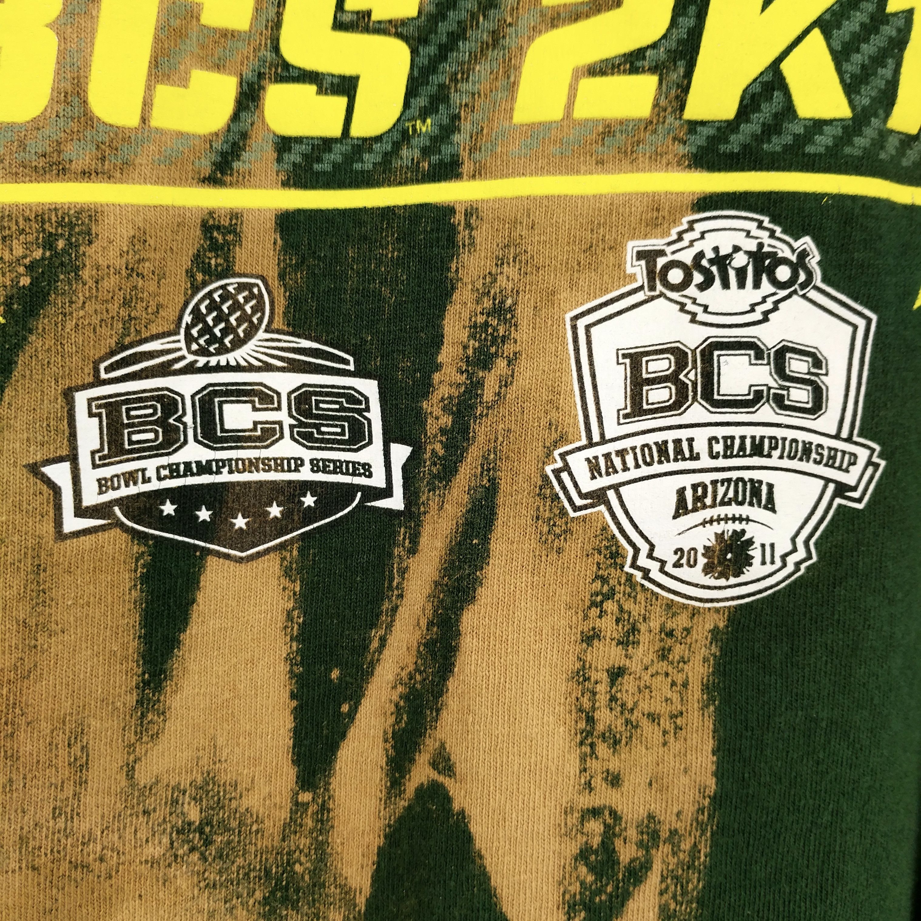 Nike NIKE Custom Oregon Ducks BCS 2K11 Championship T-Shirt Size US XXL / EU 58 / 5 - 4 Thumbnail