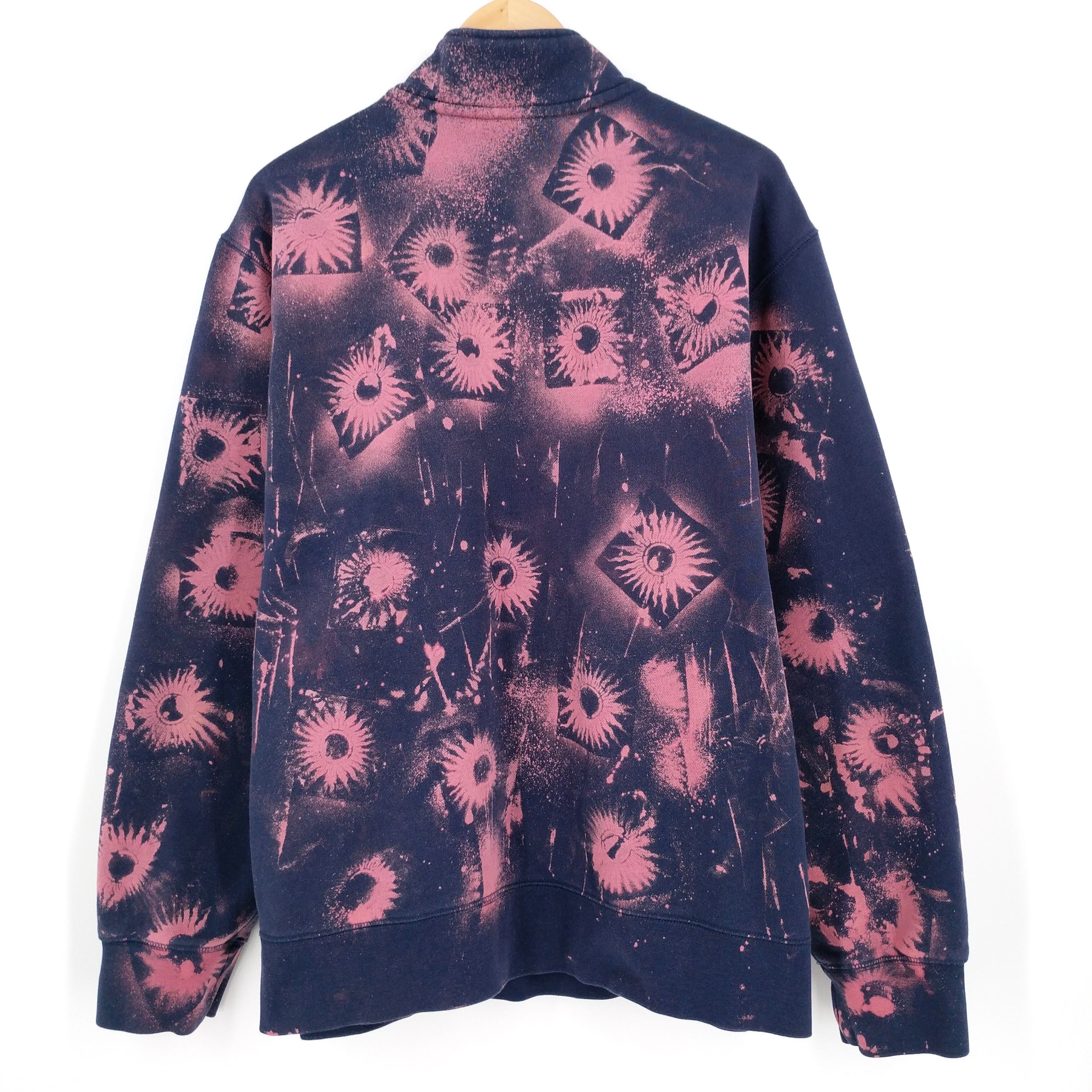 Nike NIKE Custom Hand Bleached Tie Dye Polar Plunge Sweatshirt Size US XL / EU 56 / 4 - 5 Thumbnail