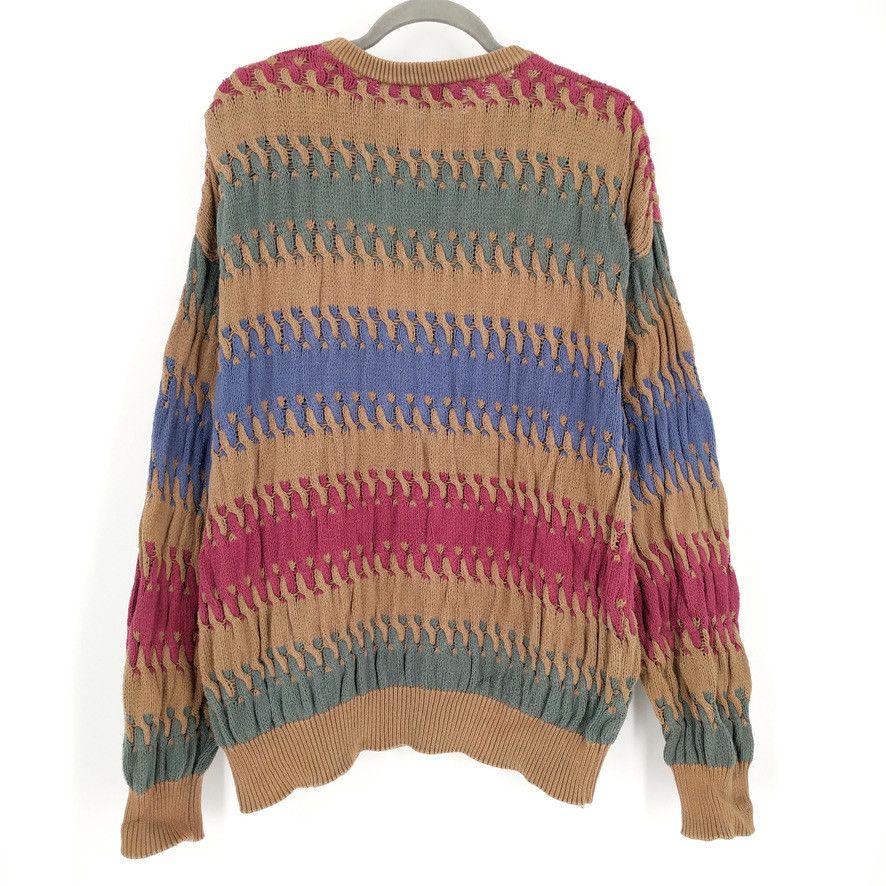 Vintage Vintage Lord Jeff Textured Knit Union Made Crew Sweater Size US L / EU 52-54 / 3 - 4 Thumbnail