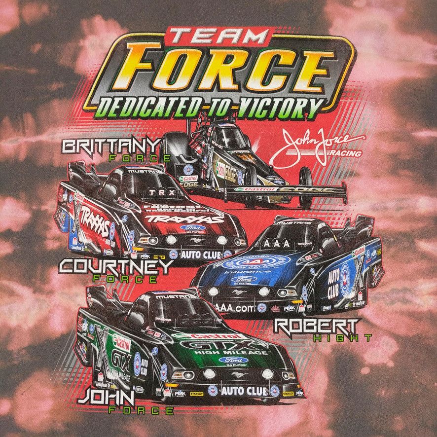 Other John Force Racing Custom Bleached Cars Graphic T-Shirt Size US XXL / EU 58 / 5 - 2 Thumbnail
