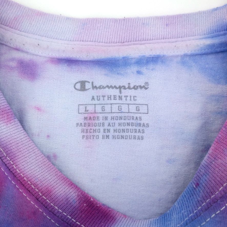 Champion Champion Custom Tie Dye Script Logo Tee T-Shirt Size US L / EU 52-54 / 3 - 5 Thumbnail