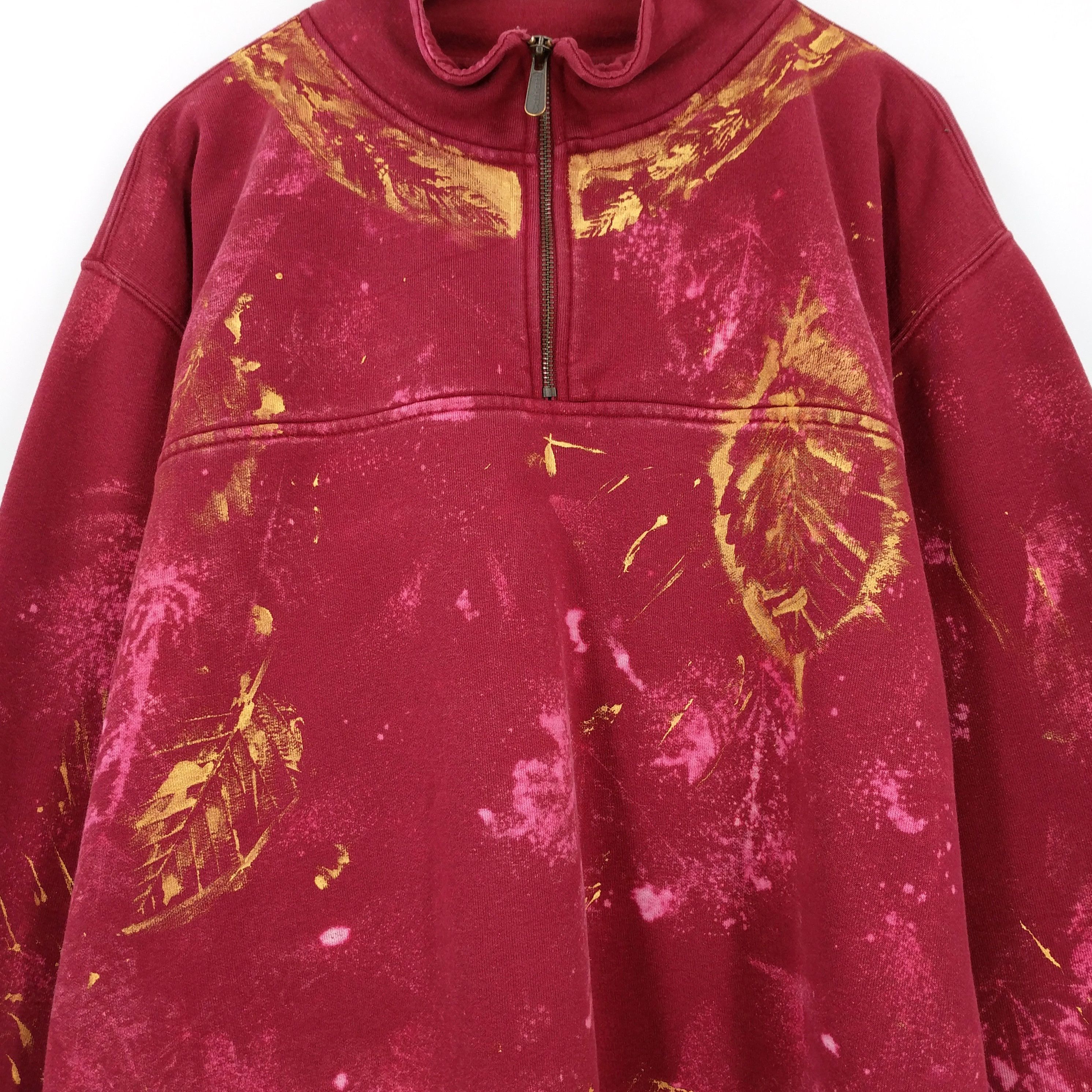 Carhartt Carhartt Custom Painted Hand Bleached Fleece Sweatshirt Size US XL / EU 56 / 4 - 3 Thumbnail