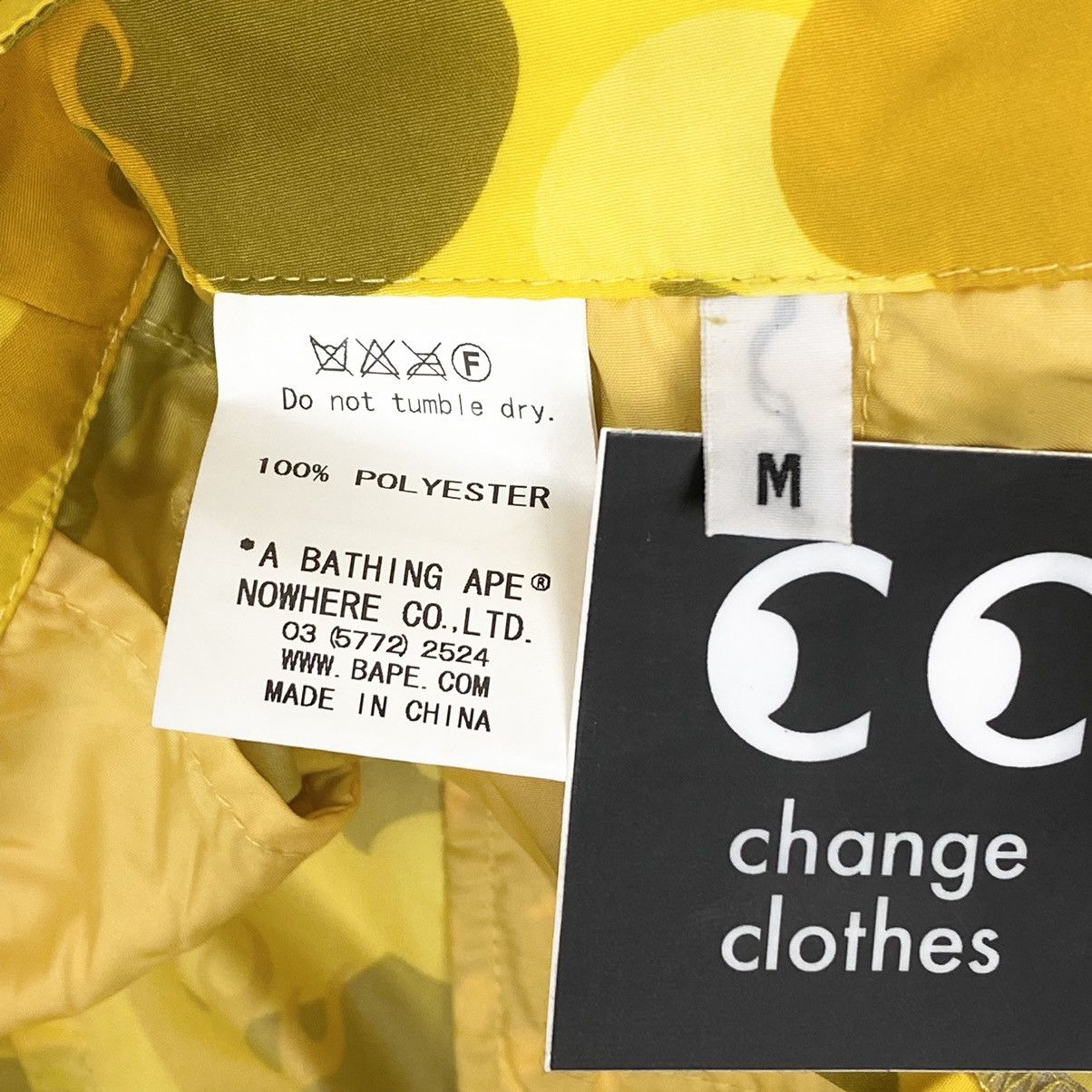 Bape bape fire camo swim shorts trunks yellow 2009 rare nigo med Size US 31 - 8 Thumbnail