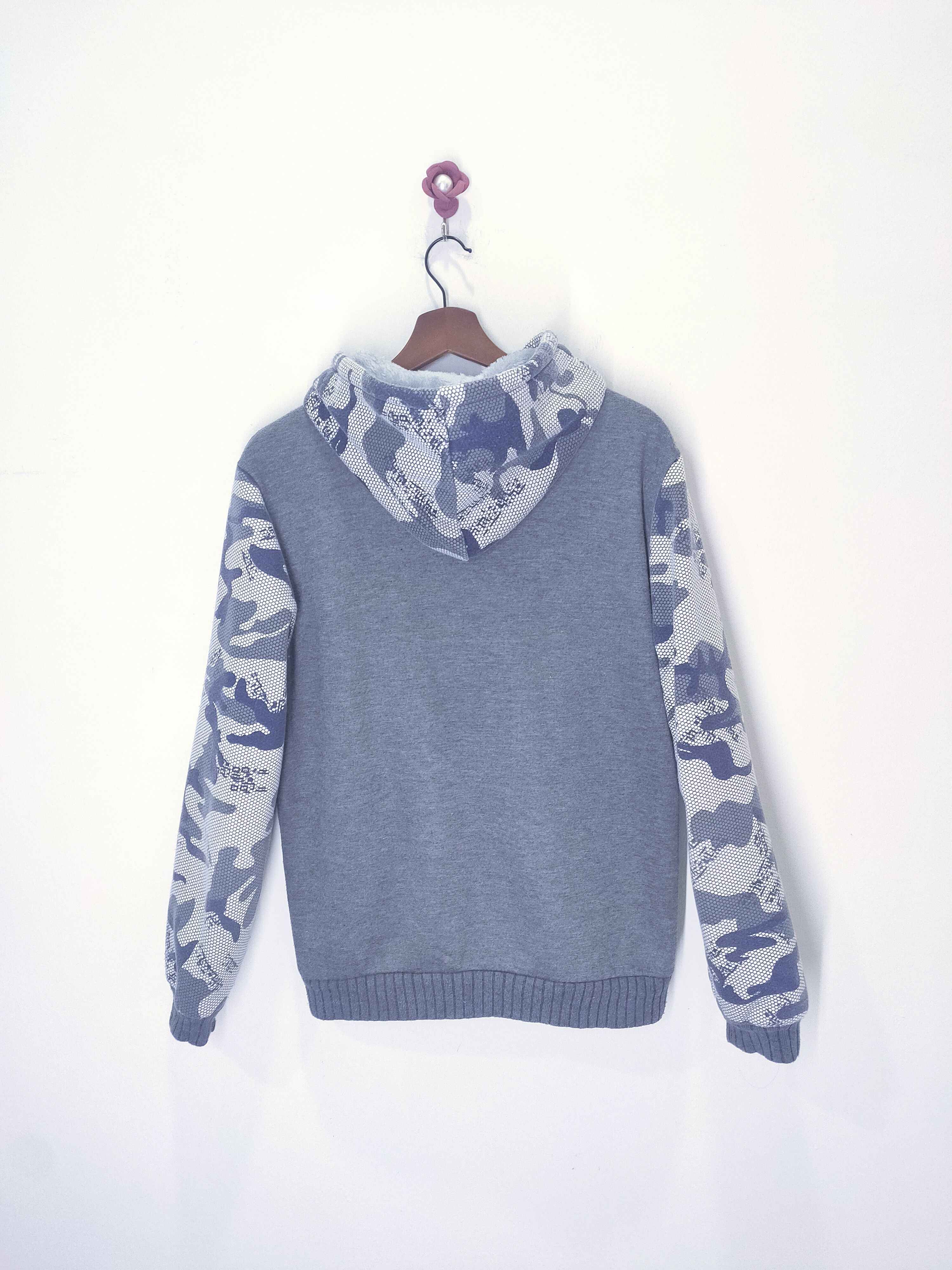 Other CAMO Net Zippe Sherpa Fleece Varsity Jacket Pullover Hoodie Size US L / EU 52-54 / 3 - 4 Thumbnail