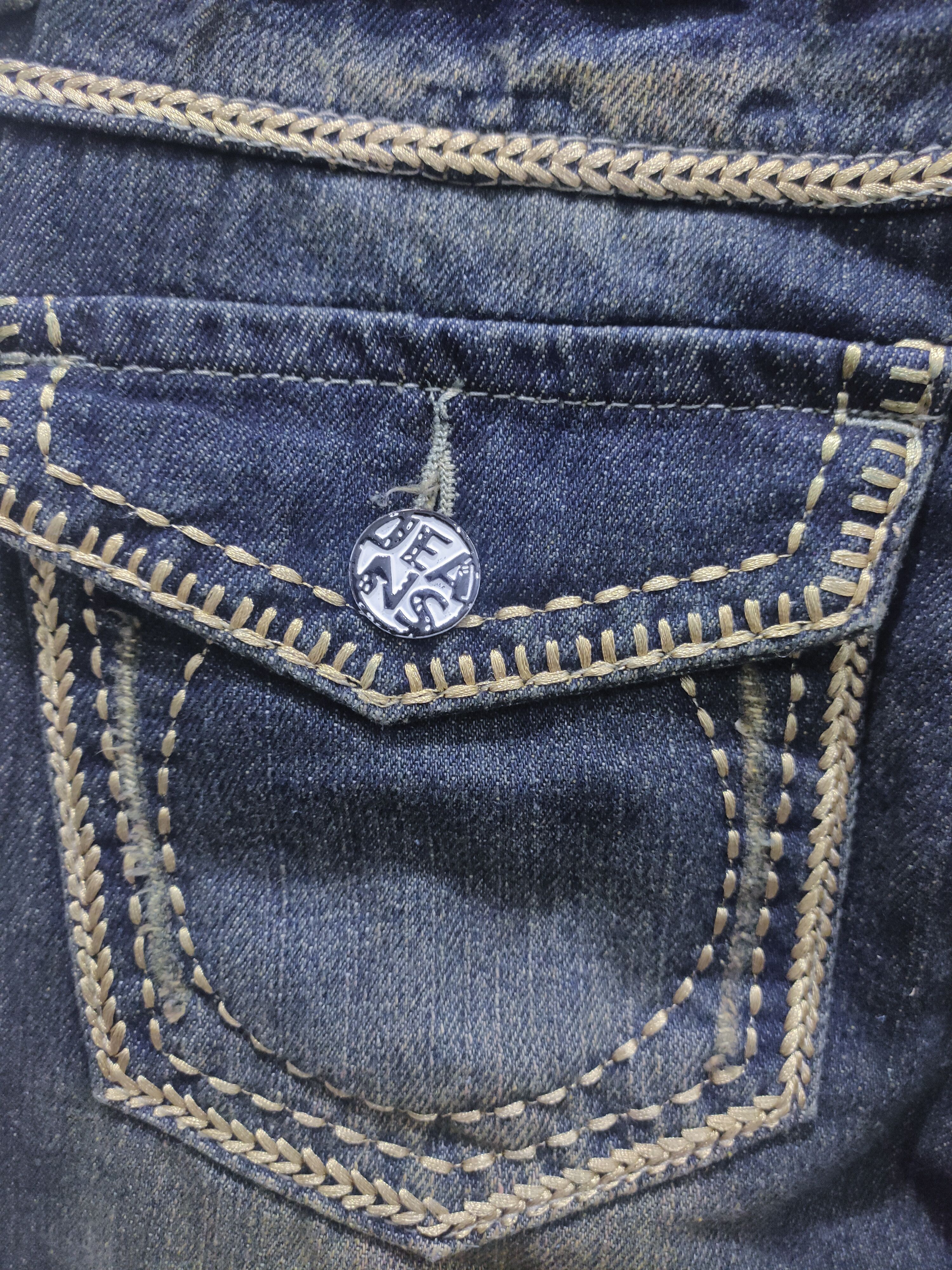 Japanese Brand × Seditionaries Rare Stone Wash Handcraft Art Embroidery Stitch Denim Jeans Size US 32 / EU 48 - 17 Thumbnail