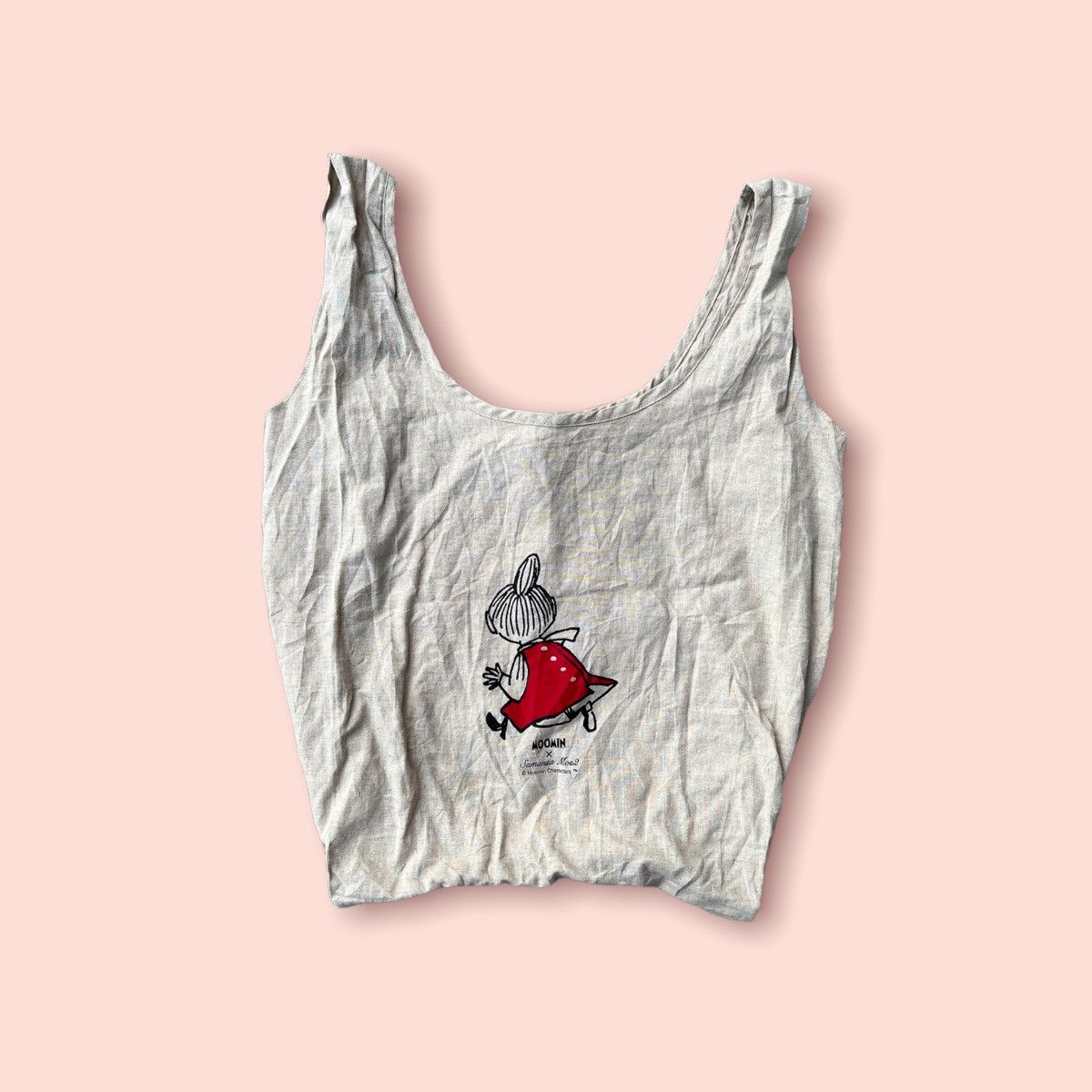 image of Moomin X Samansa Mos2 Shoulder Tote Bag in Beige, Men's