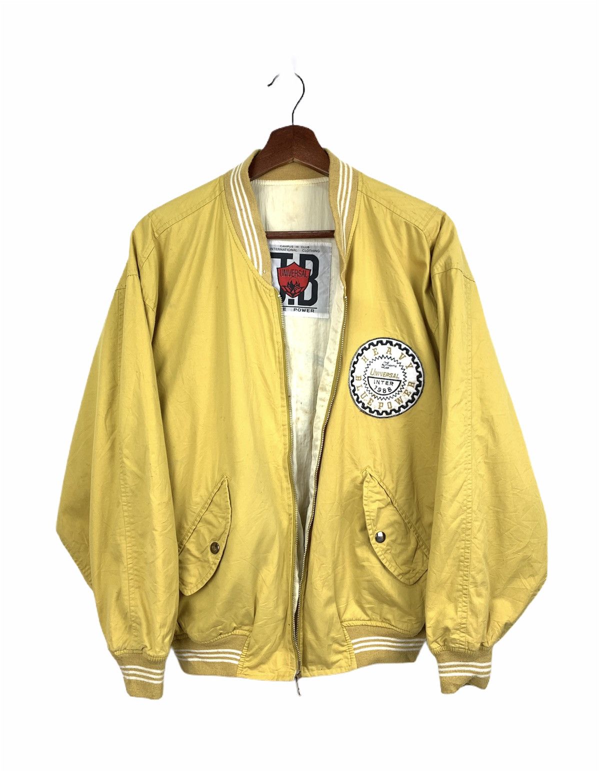 JB Classics × Universal Overall Chicago JBC CAMPUS Rare Reversible Patchwork Varsity Bomber Jacket Size US L / EU 52-54 / 3 - 3 Thumbnail