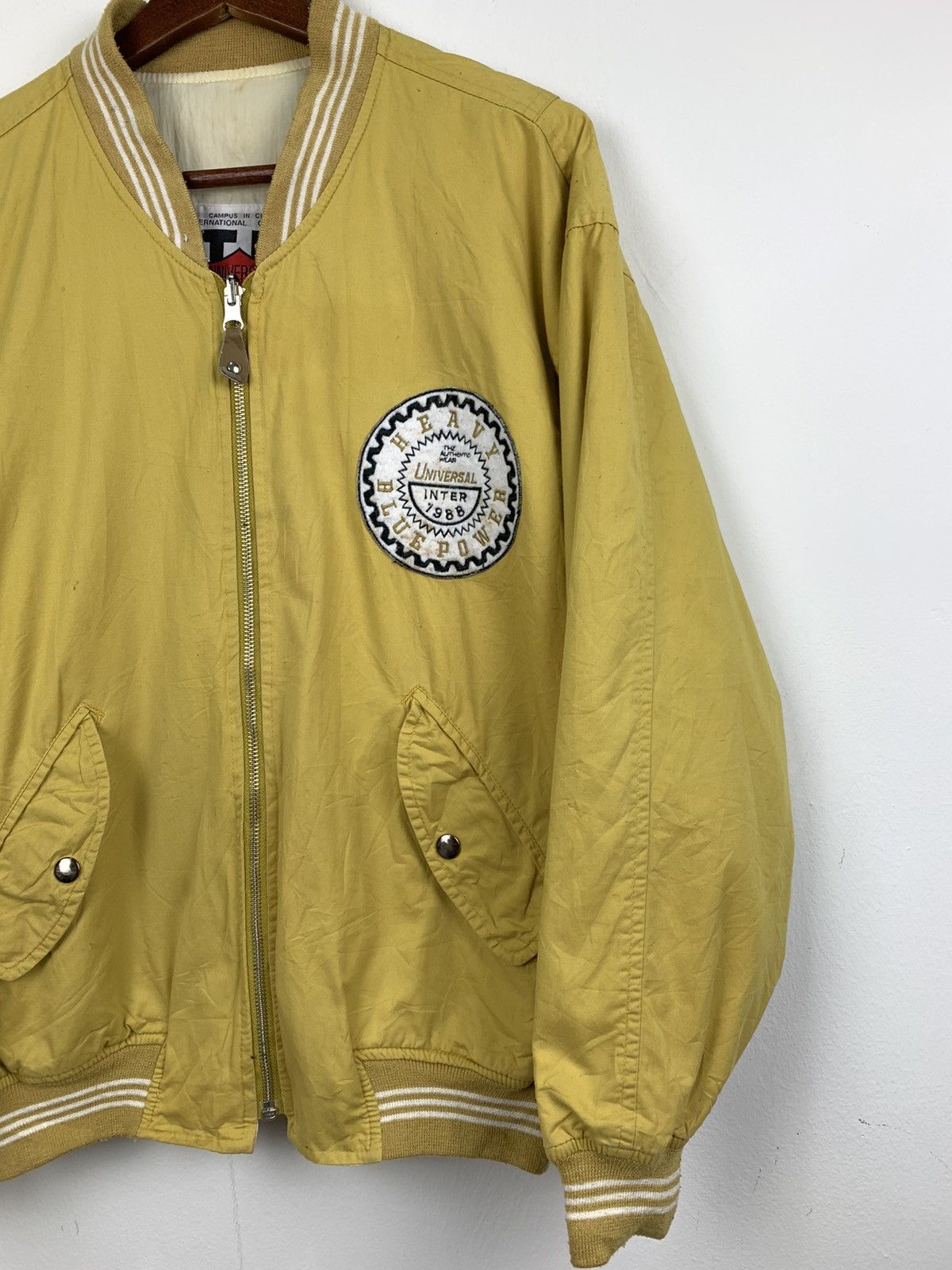 JB Classics × Universal Overall Chicago JBC CAMPUS Rare Reversible Patchwork Varsity Bomber Jacket Size US L / EU 52-54 / 3 - 8 Thumbnail