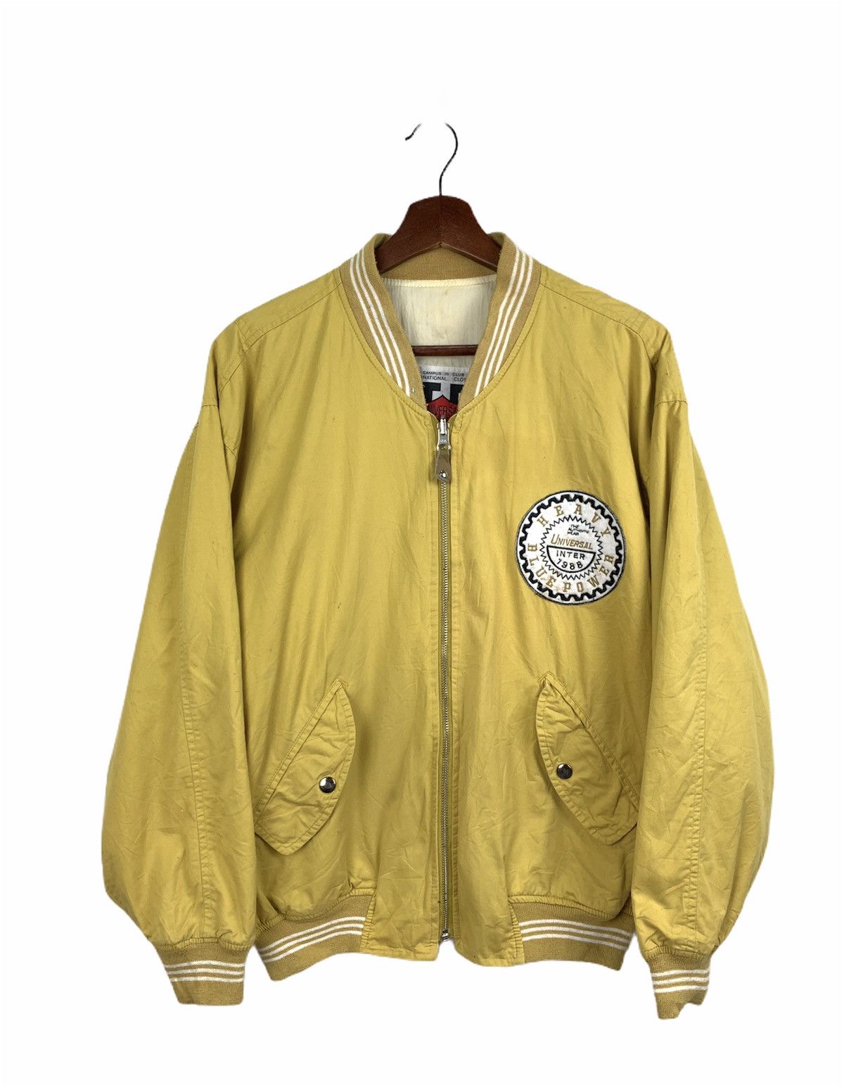 JB Classics × Universal Overall Chicago JBC CAMPUS Rare Reversible Patchwork Varsity Bomber Jacket Size US L / EU 52-54 / 3 - 1 Thumbnail