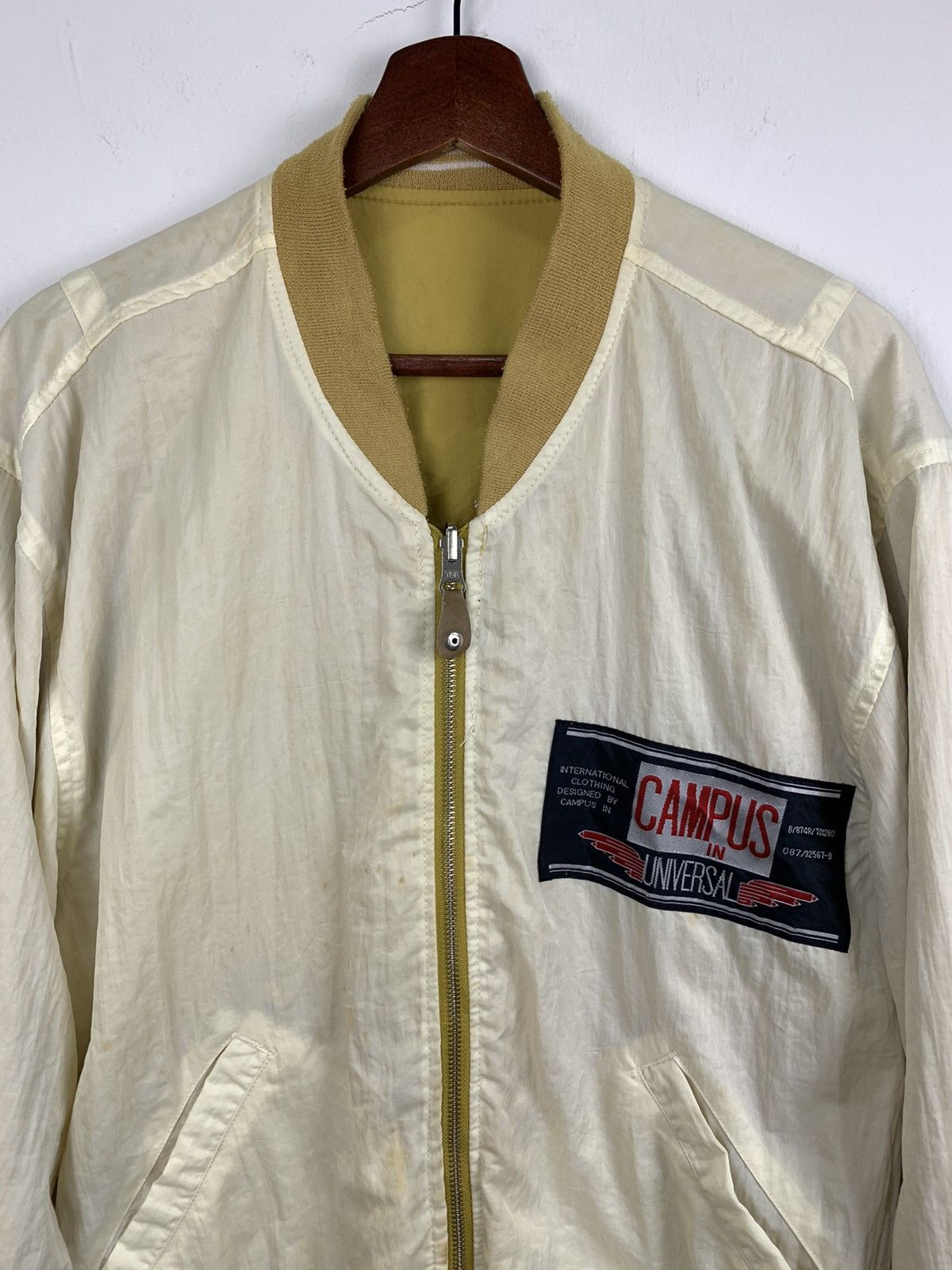 JB Classics × Universal Overall Chicago JBC CAMPUS Rare Reversible Patchwork Varsity Bomber Jacket Size US L / EU 52-54 / 3 - 18 Thumbnail