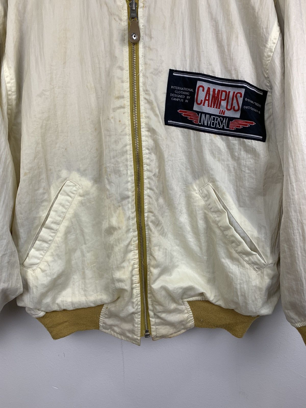 JB Classics × Universal Overall Chicago JBC CAMPUS Rare Reversible Patchwork Varsity Bomber Jacket Size US L / EU 52-54 / 3 - 19 Thumbnail