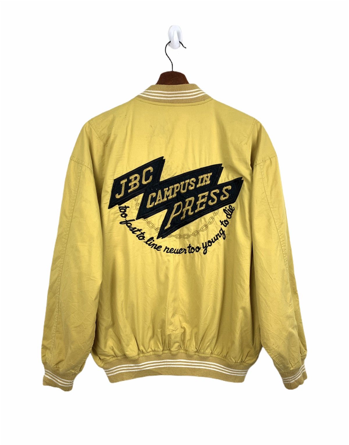 JB Classics × Universal Overall Chicago JBC CAMPUS Rare Reversible Patchwork Varsity Bomber Jacket Size US L / EU 52-54 / 3 - 2 Thumbnail
