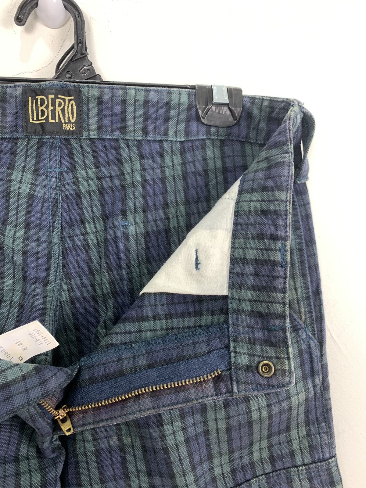 Liberty × Other × Seditionaries LIBERTO PARIS Tartan Baggy Punk Streetwear Denim Cargo Pant Size US 31 - 19 Thumbnail