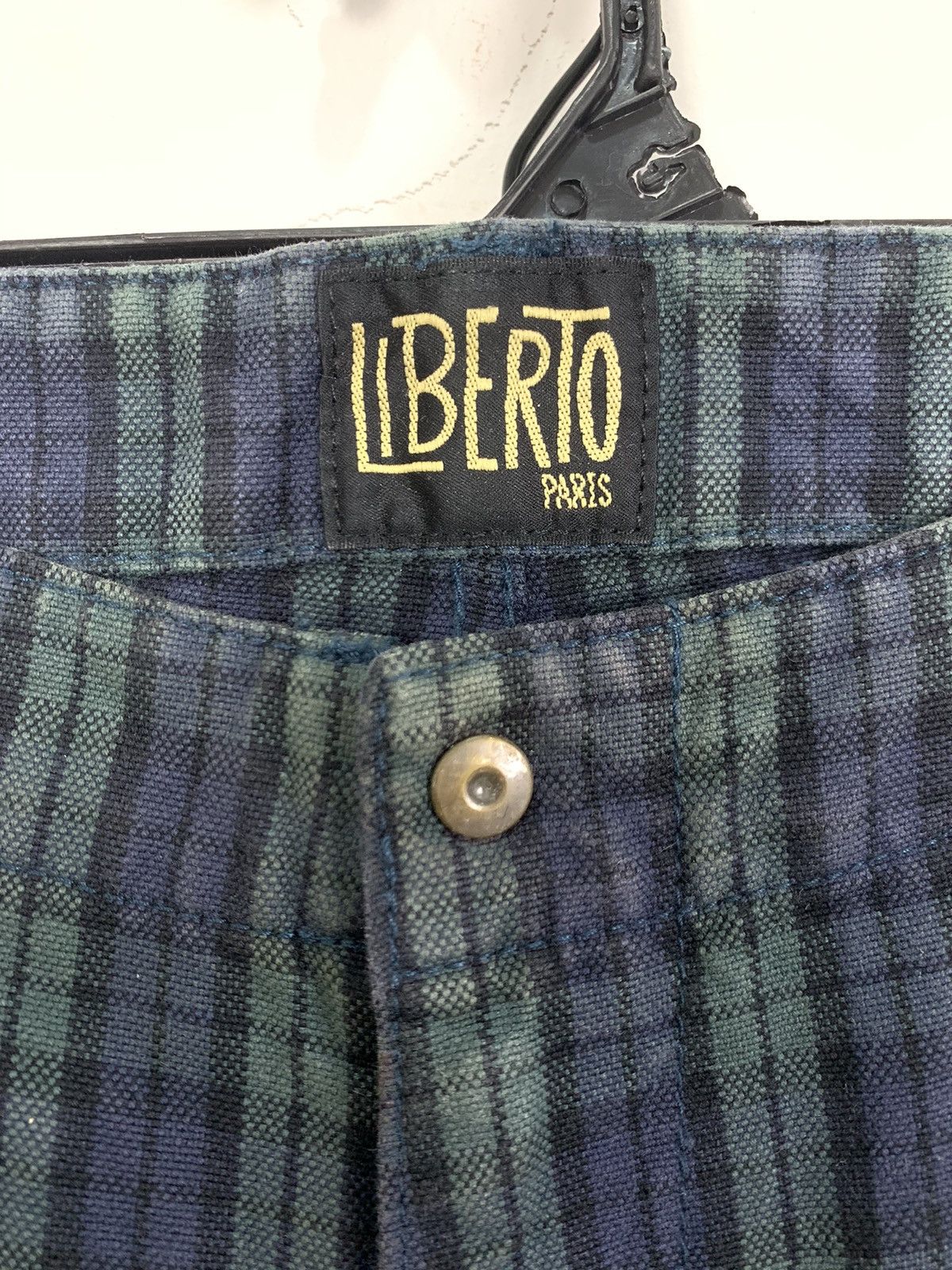 Liberty × Other × Seditionaries LIBERTO PARIS Tartan Baggy Punk Streetwear Denim Cargo Pant Size US 31 - 10 Thumbnail