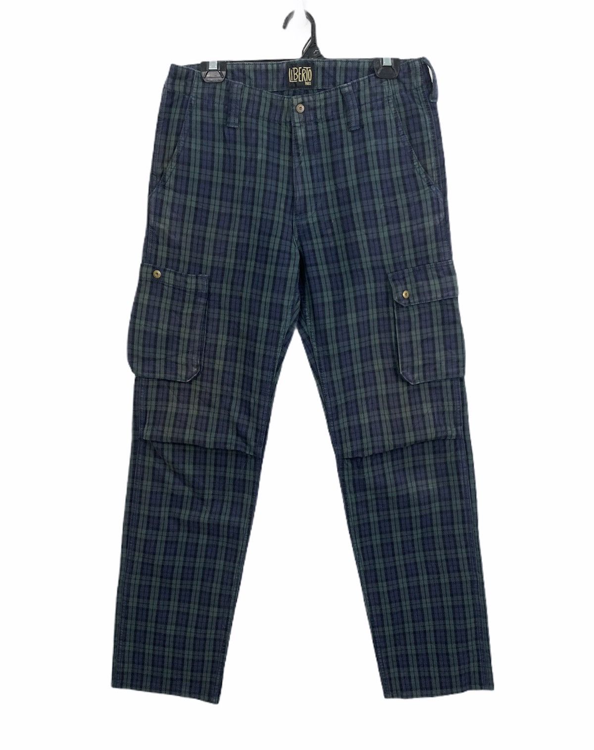 Liberty × Other × Seditionaries LIBERTO PARIS Tartan Baggy Punk Streetwear Denim Cargo Pant Size US 31 - 1 Thumbnail